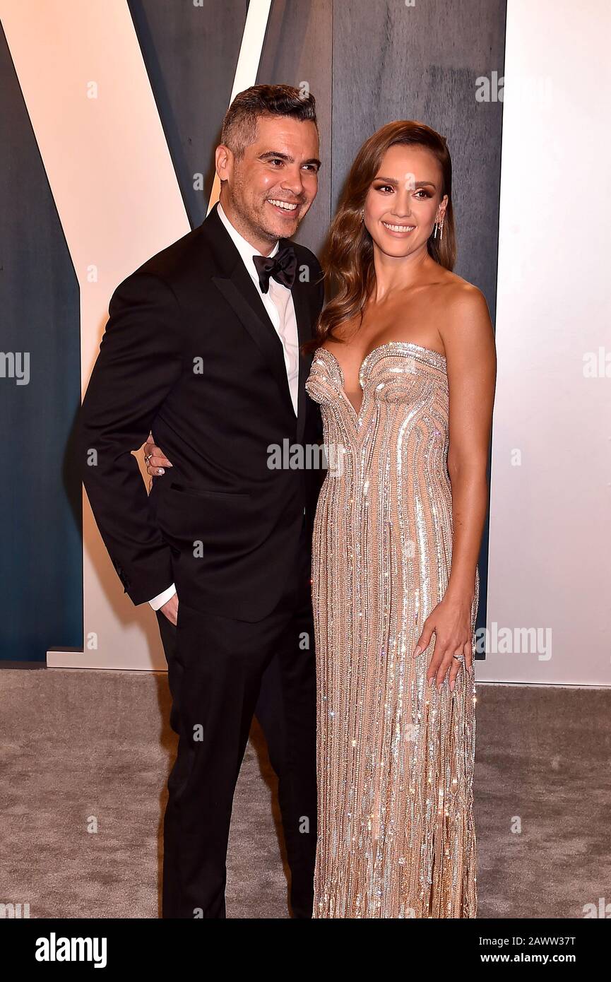 Beverly HILLS, CA - FÉVRIER 09: Cash Warren et Jessica Alba assister à la Vanity Fair Oscar Party 2020 organisé par Radhika Jones au Wallis Annenberg Center for the Performing Arts le 24 février 2019 à Beverly Hills, Californie. Banque D'Images