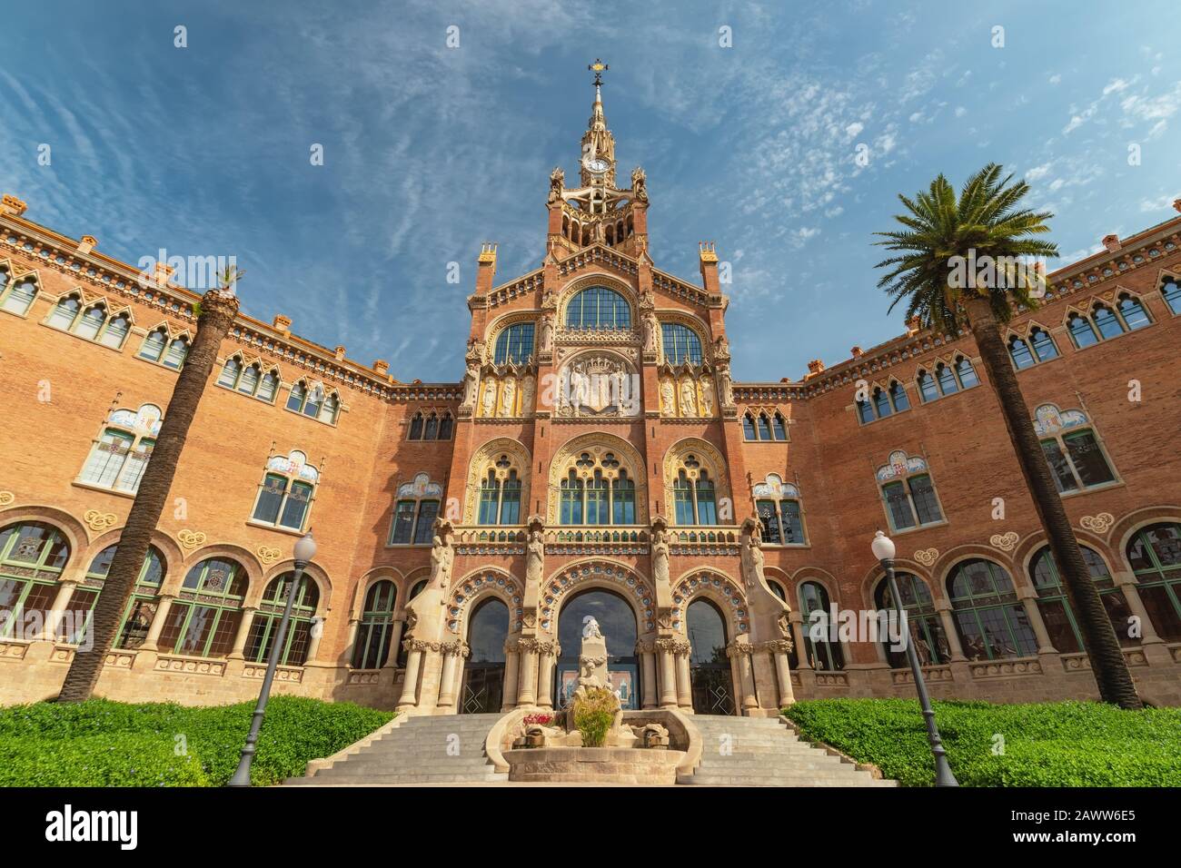 Barcelone Espagne, ville à l'hôpital de Sant Pau Banque D'Images