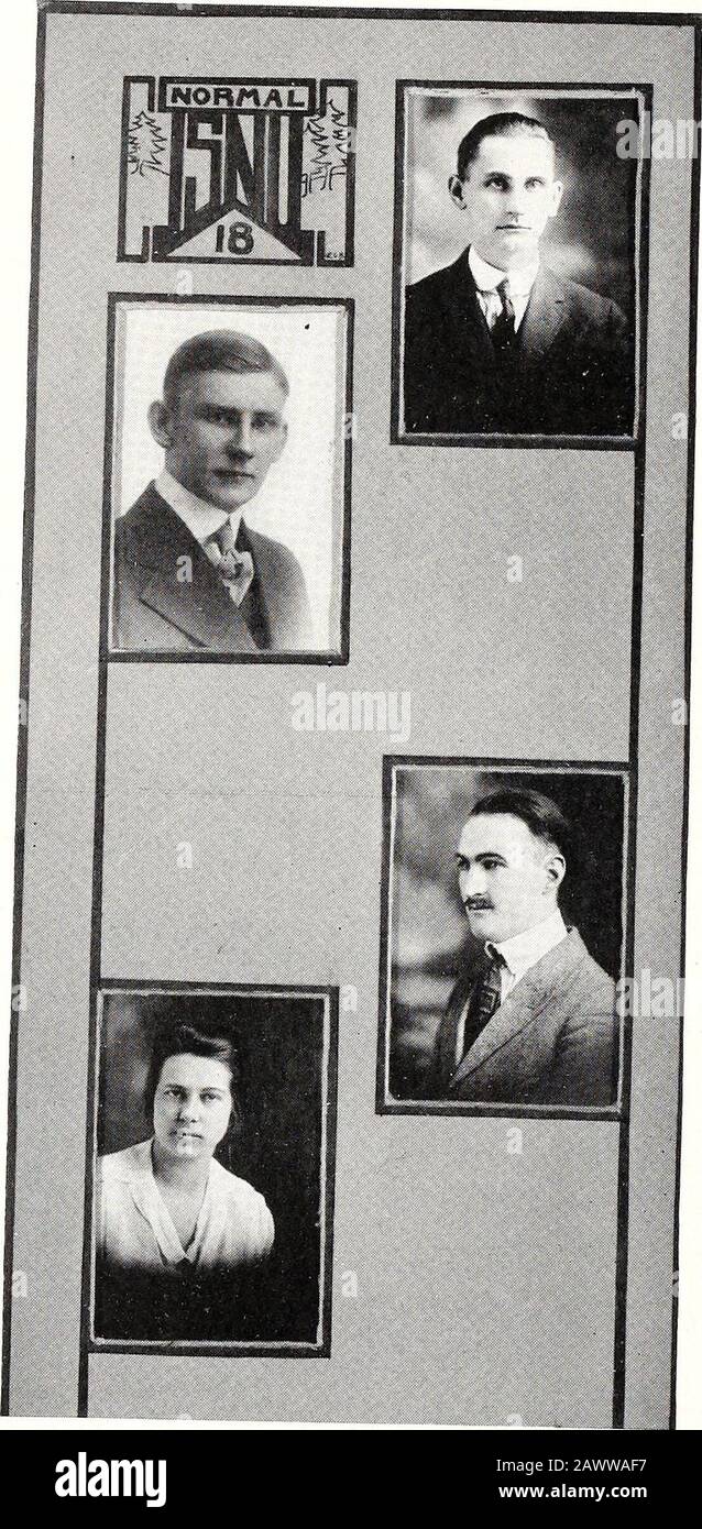 L'Index . 55 INDEX 1918. KUTHERFORD B. NEWHAUSER, FORMATION NORMALE ET MANUELLE PHILADELPHIE. Thème : La Valeur de la formation manuelle à l'homme De Demain. Dudley Clark Courtright, NormalManual trainingWrightonia; Athletic Board of Control, 1916- 17, 1917- 18; Board of Portion-ment, 1917-18. Bradford Stewart, Normal. Junior Collégiephiladelphia; Tennis Association; Asst.Manager Stunt Show; Tennis Manager1917; Tennis Singles Et Doubles 1917;Track 1917; Teacher College Basket-Ball 1917-18; Football Squad 1917;Vidette Staff 1917; Editor Of Vidette1918.Theme: Mouvement Verset Libre. Clara Lindsey, Madison Banque D'Images