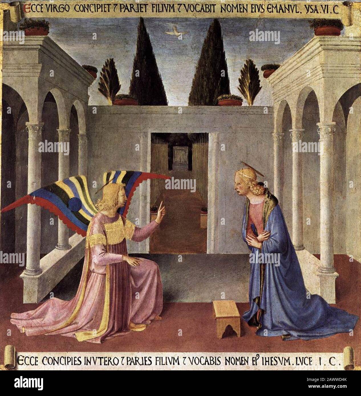 Fra Angelico - Annonciation Banque D'Images