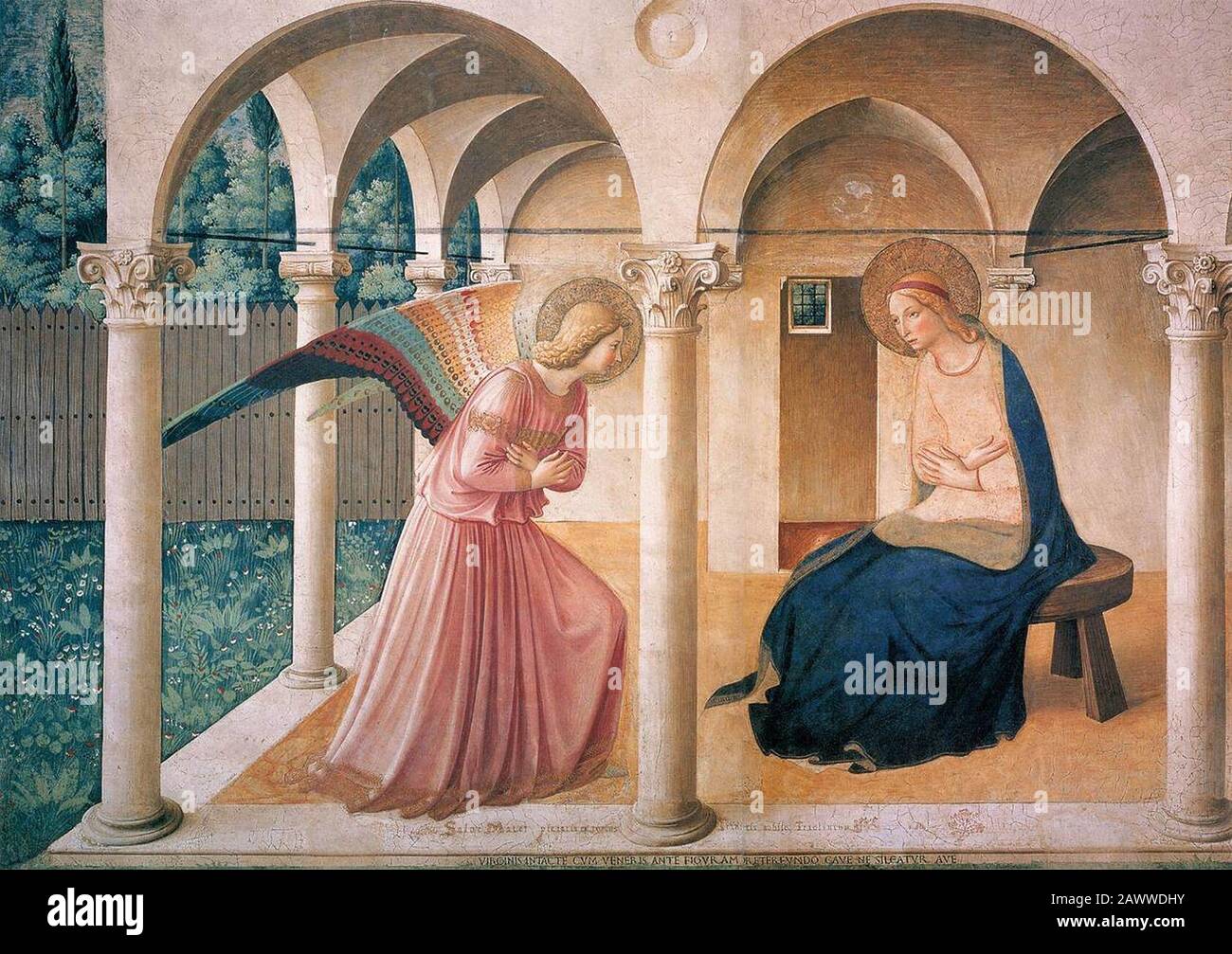 Fra Angelico - L'Annonciation Banque D'Images