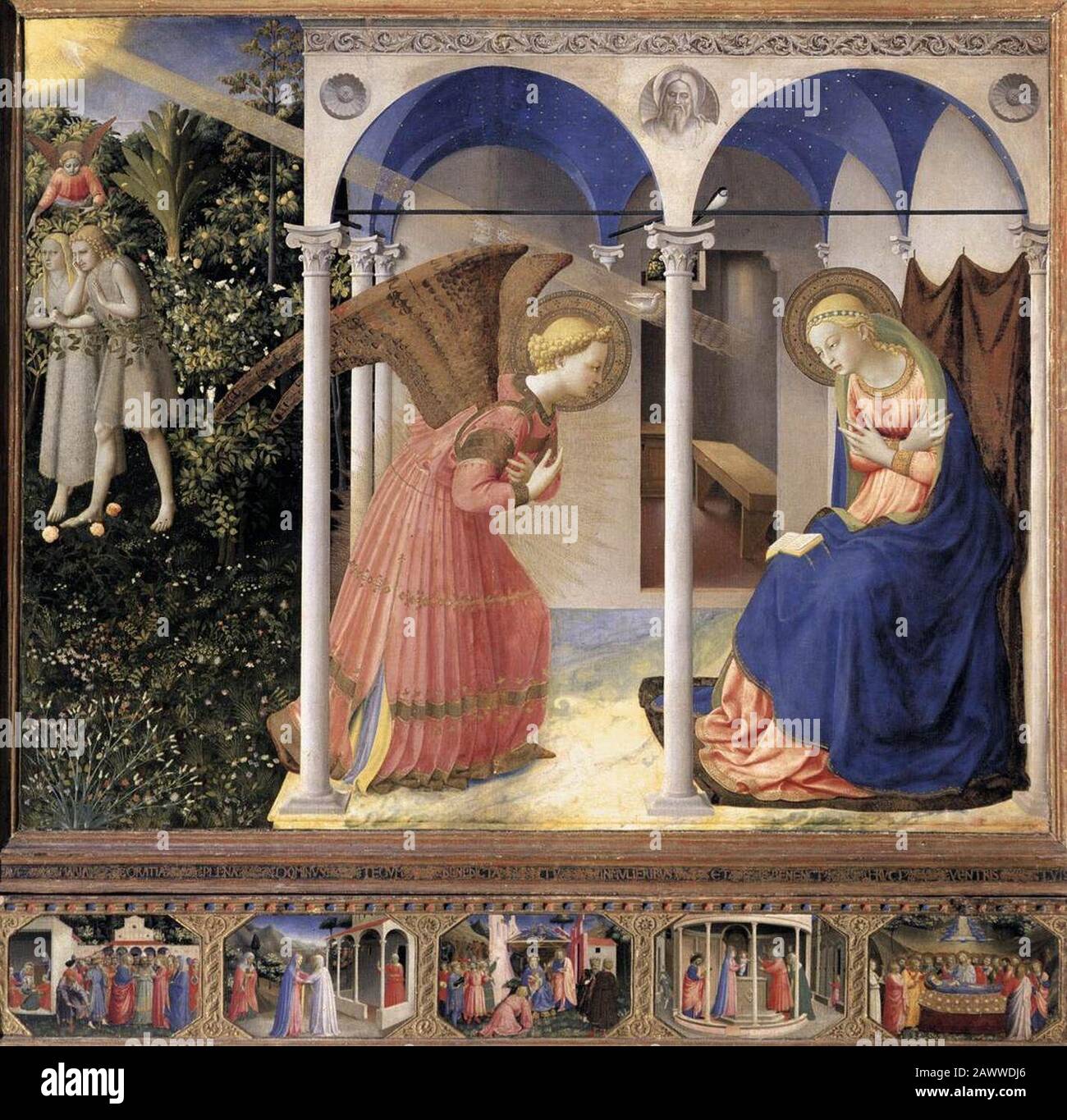 Fra Angelico - L'Annonciation Banque D'Images