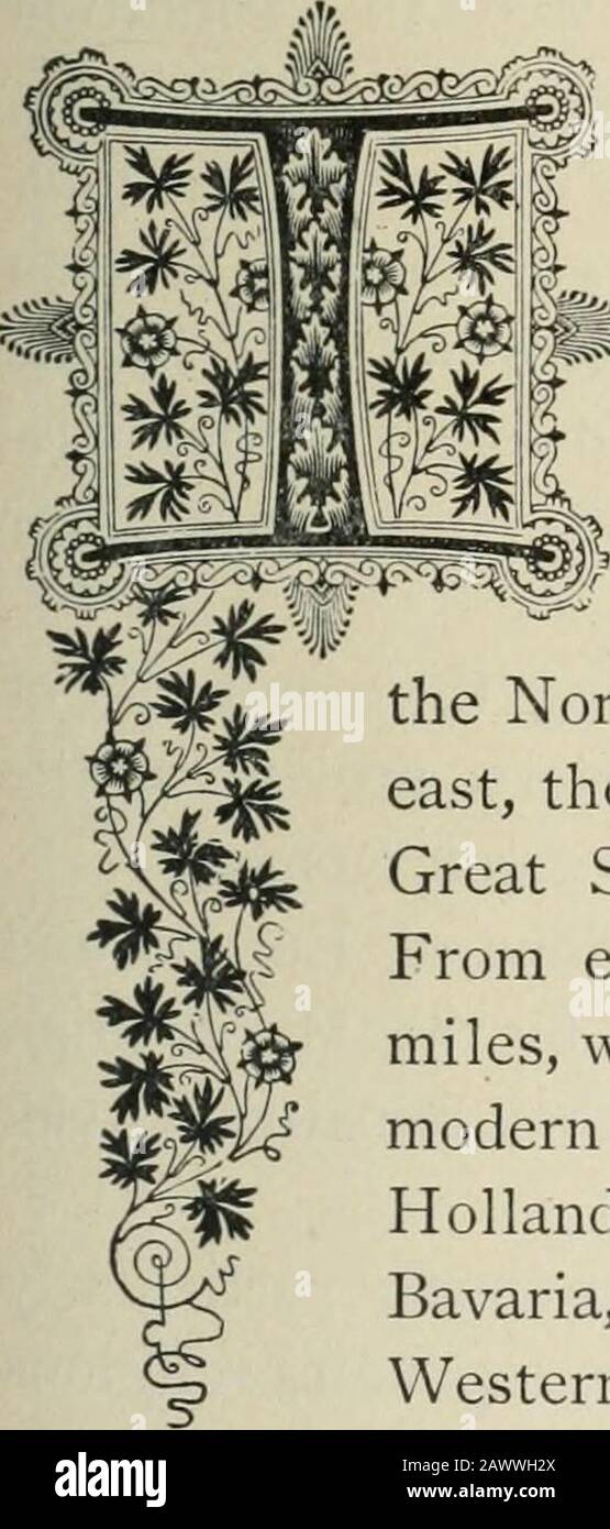 L'histoire des plus grandes nations, de l'aube de l'histoire au XXe siècle : une histoire complète, fondée sur les principales autorités, y compris une chronologie complète du monde, et un vocabulaire prononçant de chaque nation . à l'ouest, l'étendue de ce domaine était d'environ 2 700 milles, avec une largeur moyenne de 1 000 milles. Elle a embrassé les pays de France, d'Espagne, du Portugal, de Belgique, de WesternHolland, de Rhenish Prussia, des portions de la Bavière du Bade-Wurtemberg BadeUj, de toute la Suisse, de l'Italie, du Tyrol, de l'Autriche proprement dite.Hongrie occidentale, Croatie, Slavonie, Servia, Turquie en Europe,,Gre Banque D'Images