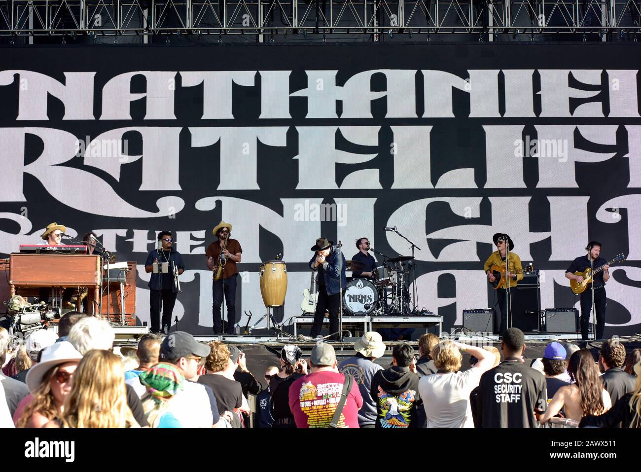 Nathaniel Rateliff sur scène à BottleRock 2019 Banque D'Images