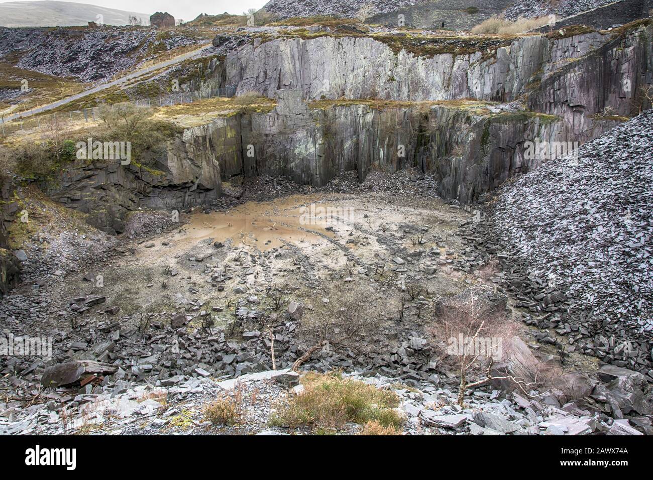 Carrière de Dinorwic Llanberris au nord du pays de Galles Banque D'Images