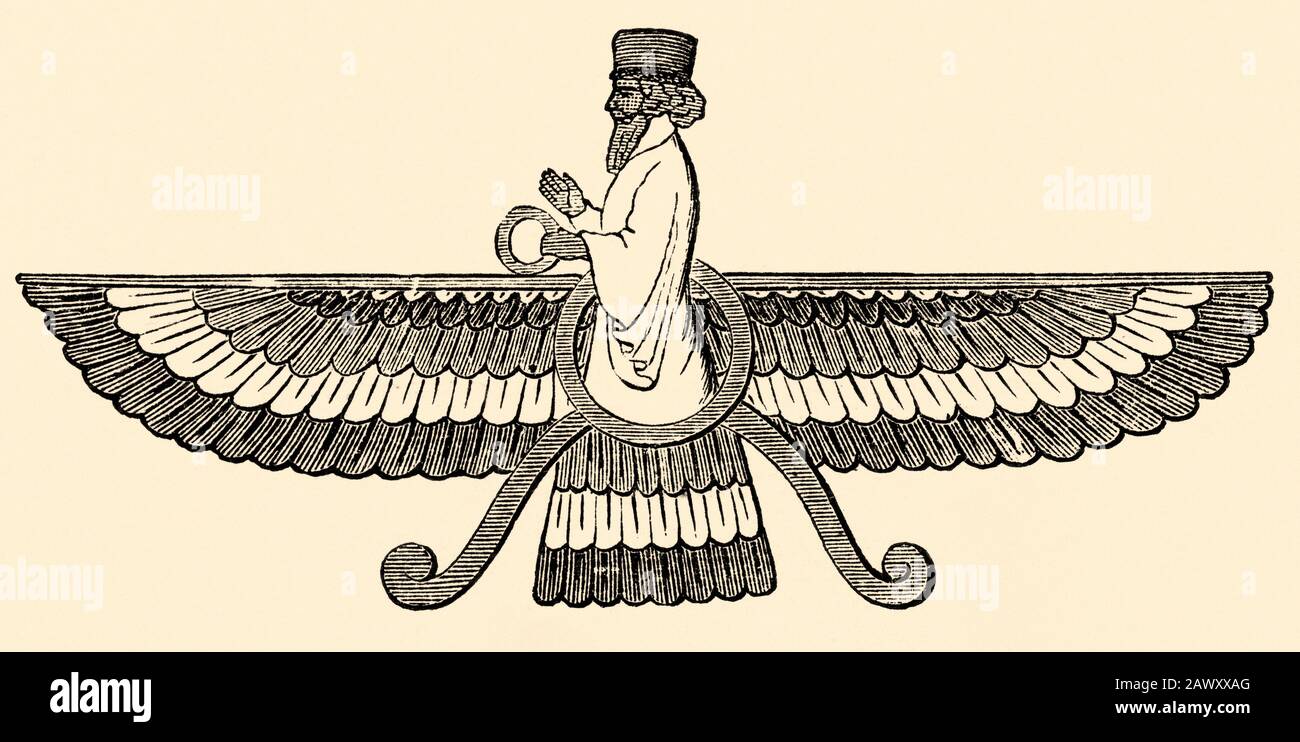 Symbole du zoroastrisme iran Banque de photographies et d’images à haute résolution Alamy