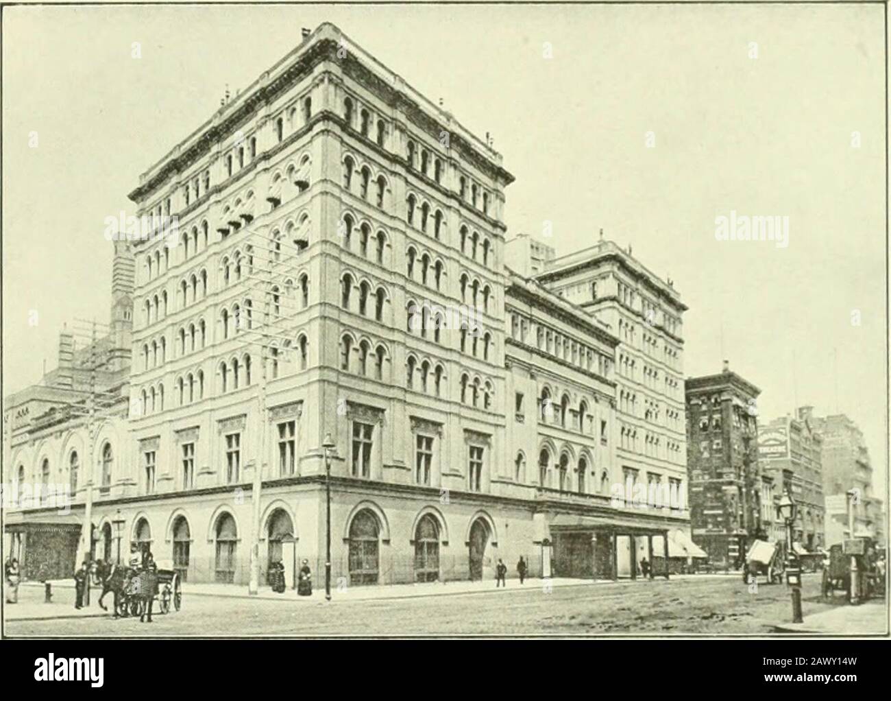 Greater New York albumOne cent vues choisies, New York City, Brooklyn, Staten Island, etcFromm photographies récentes . The CASINO AND ABBEYS THEATRE —Broadway, trente-neuvième à trente-huitième rue. 54. Metropolitan OPERA HOUSE — Broadway, septième Avenue, Ouest trente-neuvième Et quatre-vingt-dixième Rues. J. C. Cady & Co., Architectes. 55 Banque D'Images