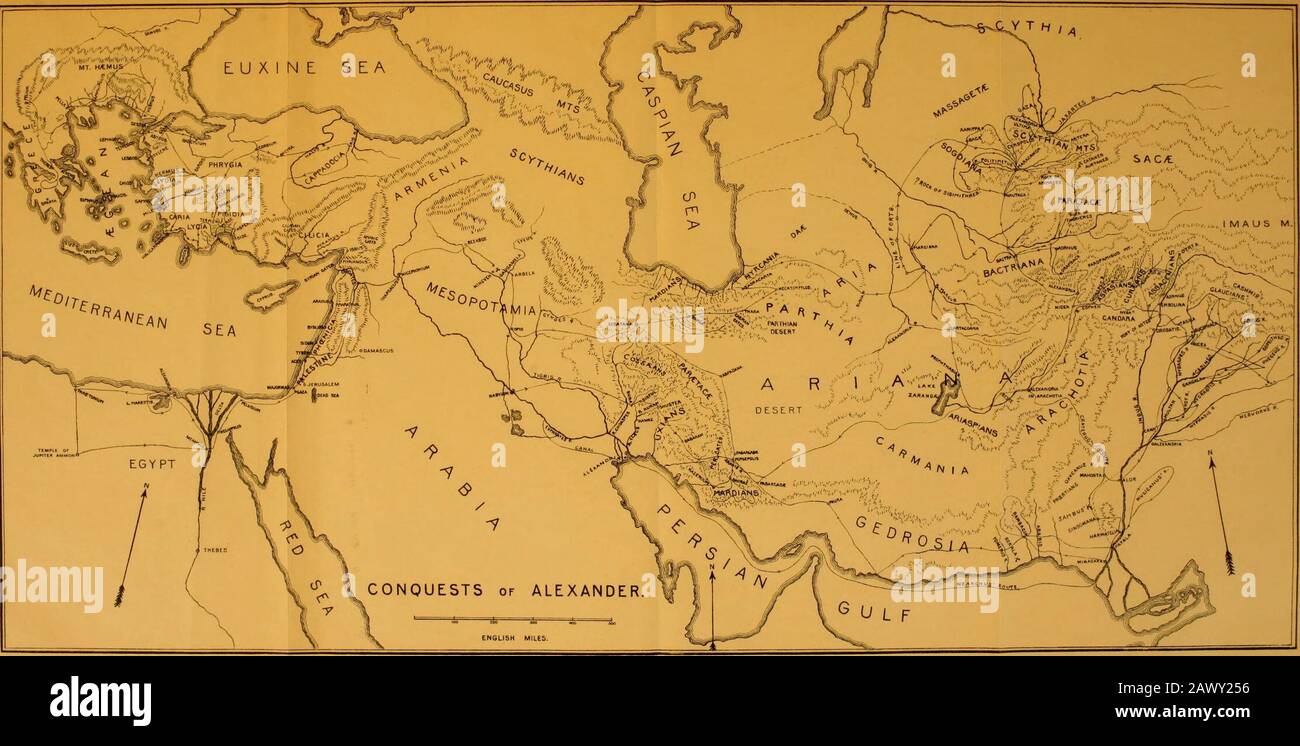 Alexander : une histoire de l'origine et de la croissance de l'art de la guerre dès les premiers temps à la bataille d'Ipssus, B. C301: Avec un compte rendu détaillé des campagnes du grand macédonien . Sogdian Rock And Rock Of Chorienes, Au Début Du 327 Retour Au Printemps De Zariaspa, 327 À Alexandrie Ad Caucatura Mai, 327 À Alexandrie Et Nicée Till Juillet, 327 Campagne De Cophen Juillet À Hiver, 327 Ornus Et Dyrta Till Fin D'Hiver, 326 Passage Du Printemps Précoce D'Indus, 326 À Taxila Avril, 326 Traversée De La Rivière Hydaspes Et Bataille, Mai, Campagne Des 326 Cinq Rivières Juin Et Juillet, 326 À Hypliasis Fin Juillet, 326 Retour À Hydaspe Banque D'Images