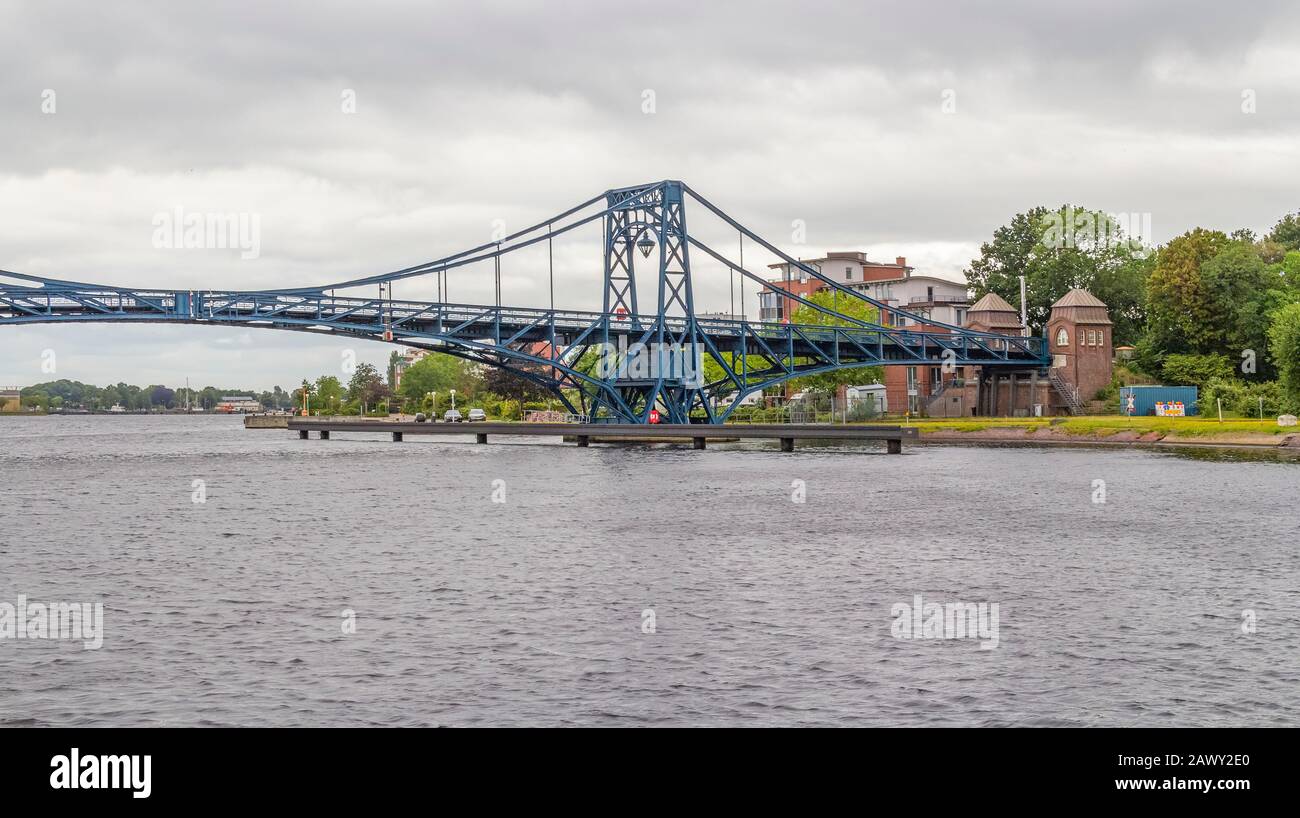 Wilhelmshaven Avec Le Pont Kaiser Wilhelm Dans Le Nord De L'Allemagne Banque D'Images