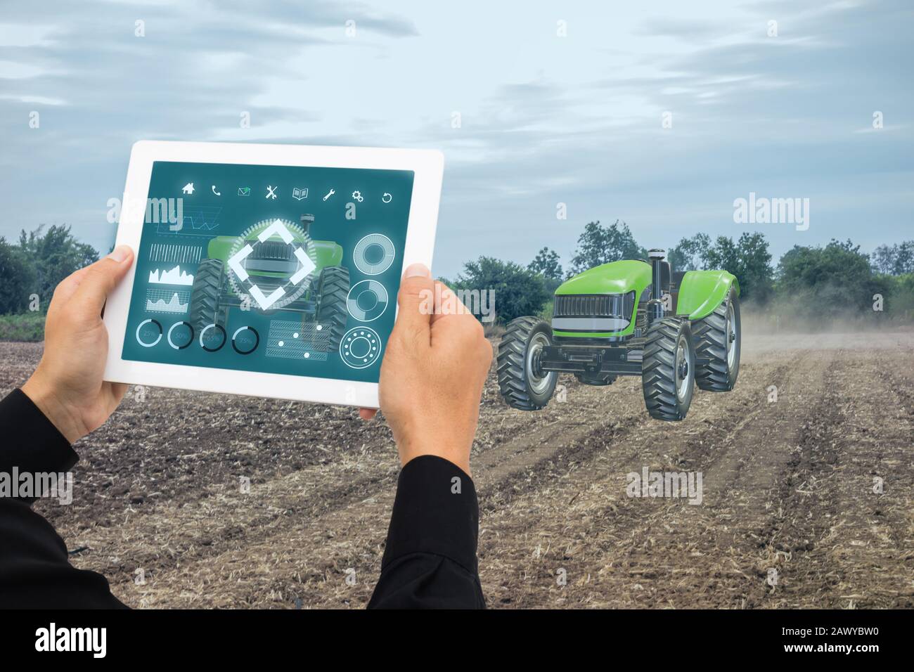 L'agriculture, de l'agriculture intelligente ito dans l'industrie 4.0 technologie avec l'intelligence artificielle et l'apprentissage machine concept. Il aide à améliorer, classées, Banque D'Images