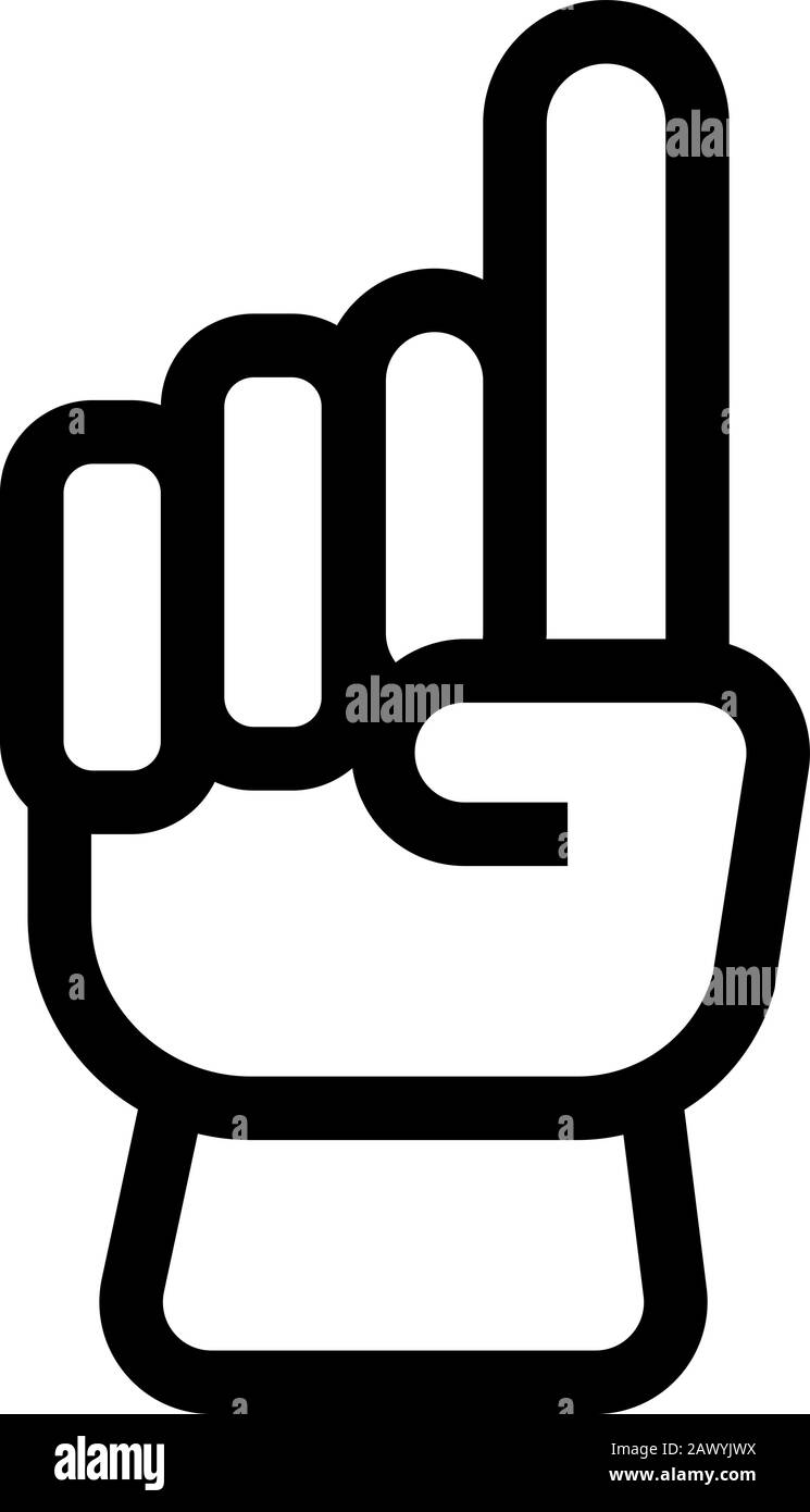 Vecteur d'icône de juge de cricket. Illustration du symbole de contour isolé Illustration de Vecteur