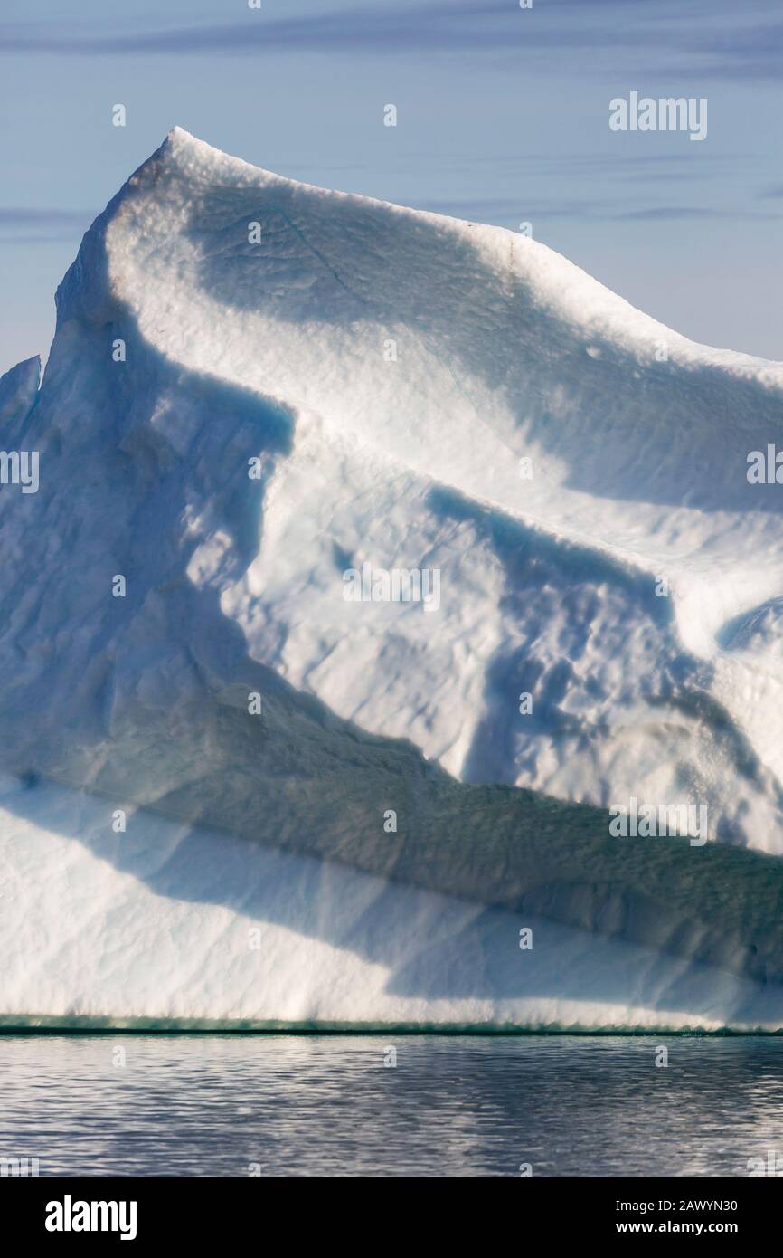 Majestueux iceberg formation Groenland Banque D'Images