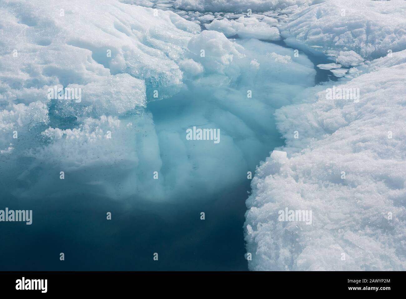 Fonte de la glace polaire Groenland Banque D'Images