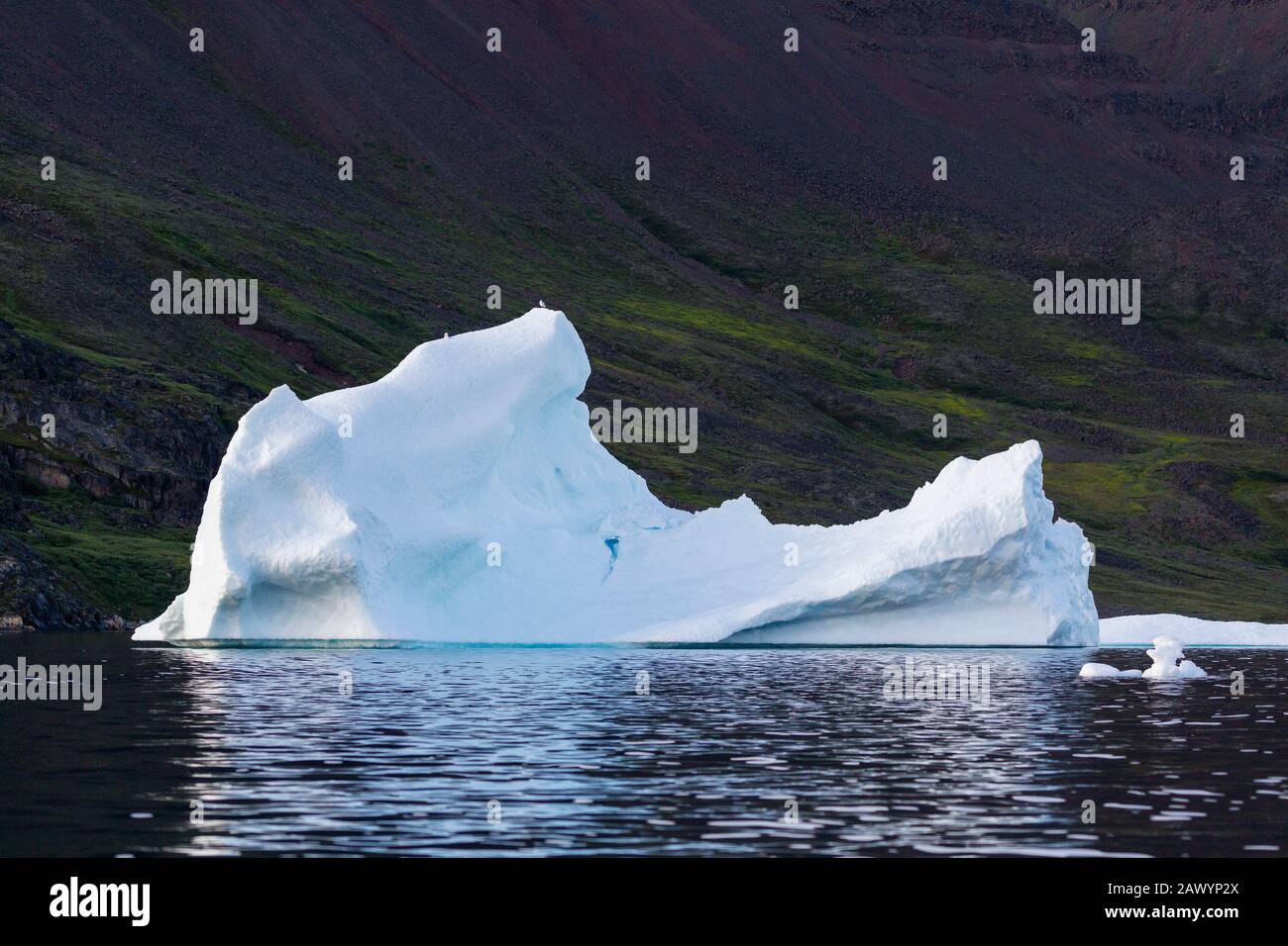Fonte de l'iceberg dans la baie de Disko, dans l'Ouest du Groenland Banque D'Images