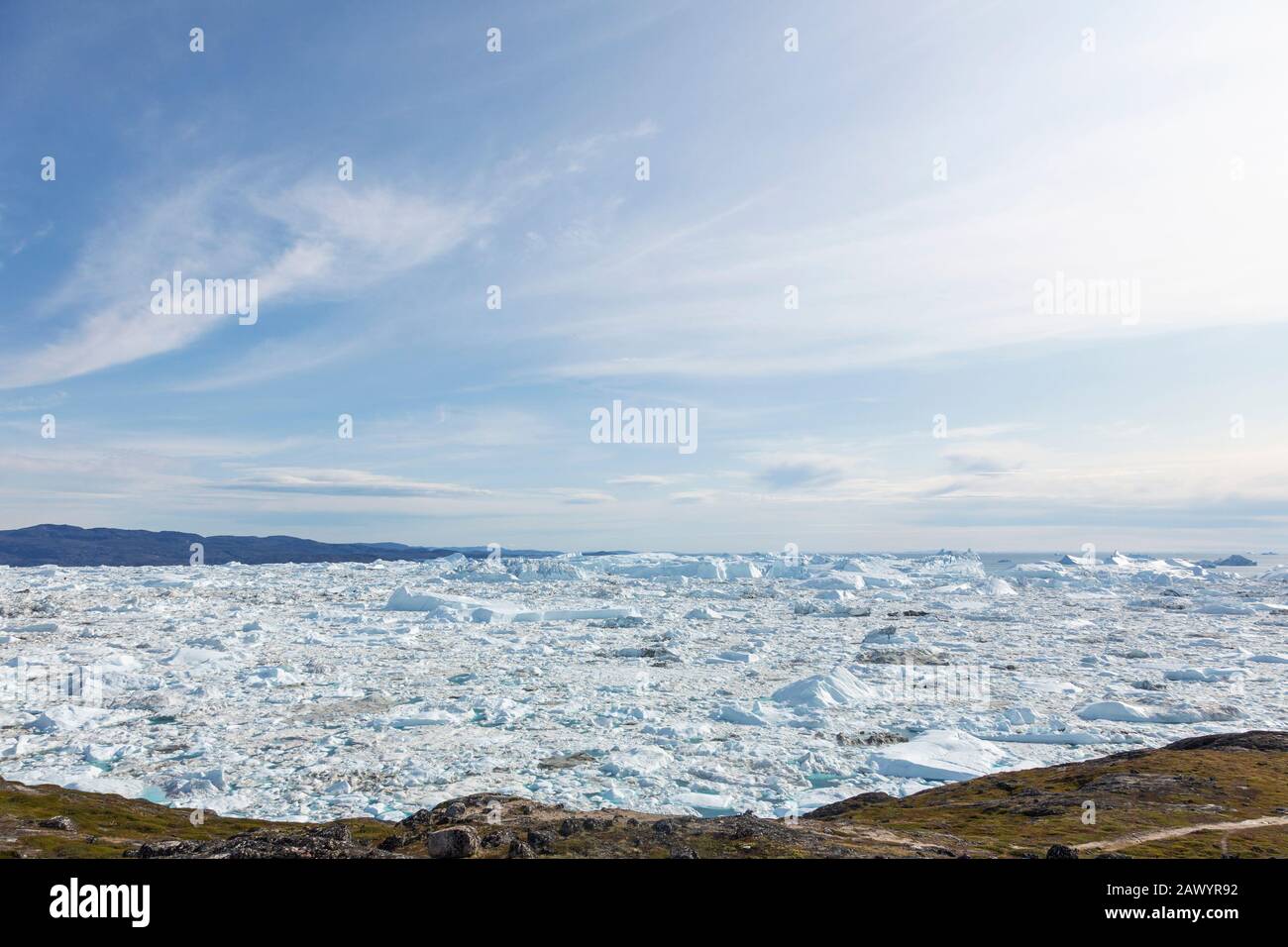 Fonte de glace polaire baie Disko Groenland Banque D'Images