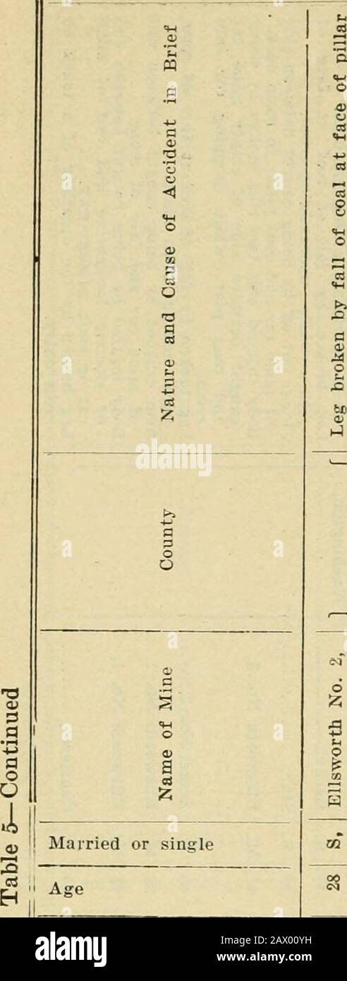 Rapport Du Ministere Des Mines De Pennsylvanie T Gt Q 0 Gt Oa A O O O A 2 A 3 Gt Un Pied En Bere7een Pertueuse Et Blessee Est Un O 03 S