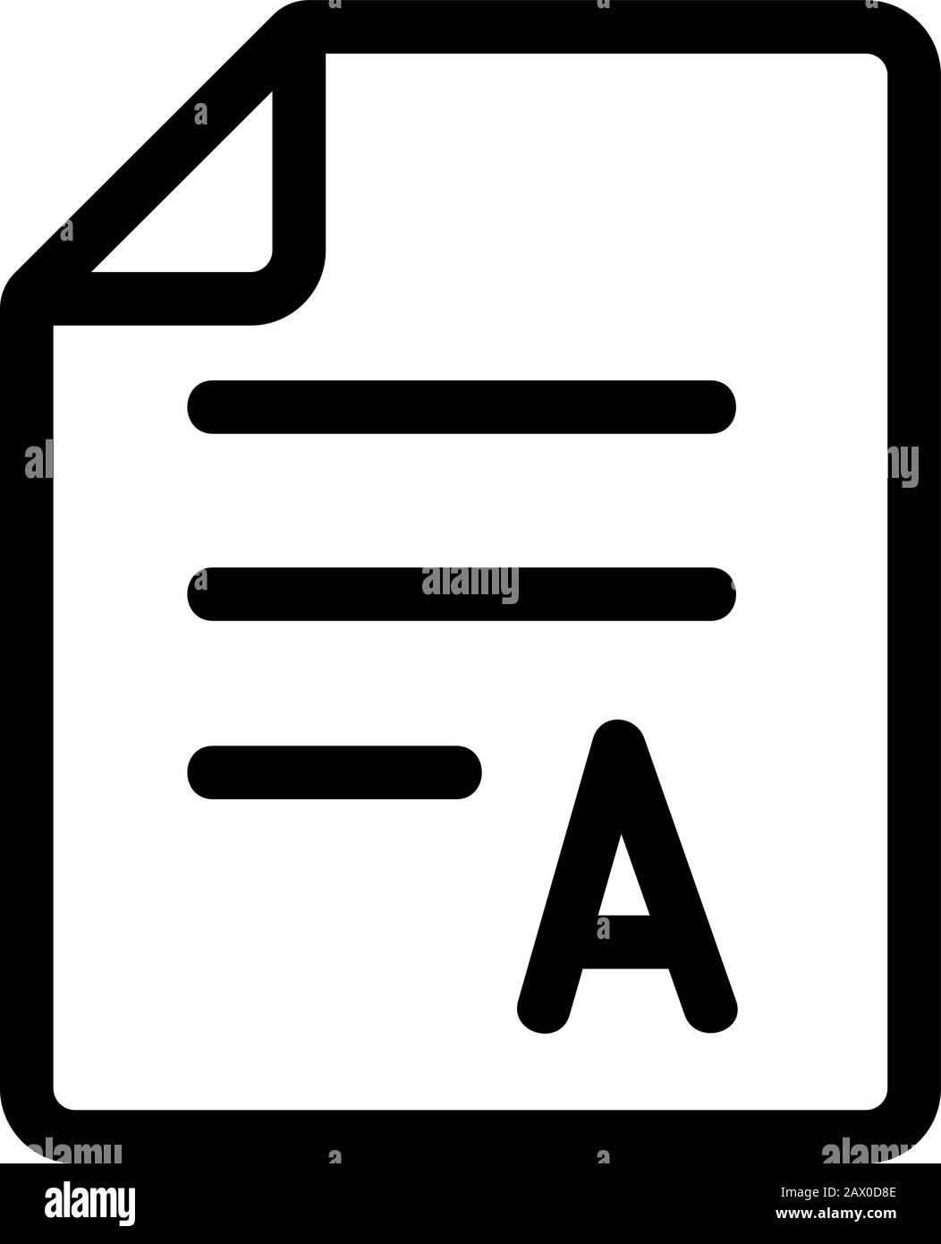 Vecteur d'icône Academy. Illustration du symbole de contour isolé Illustration de Vecteur