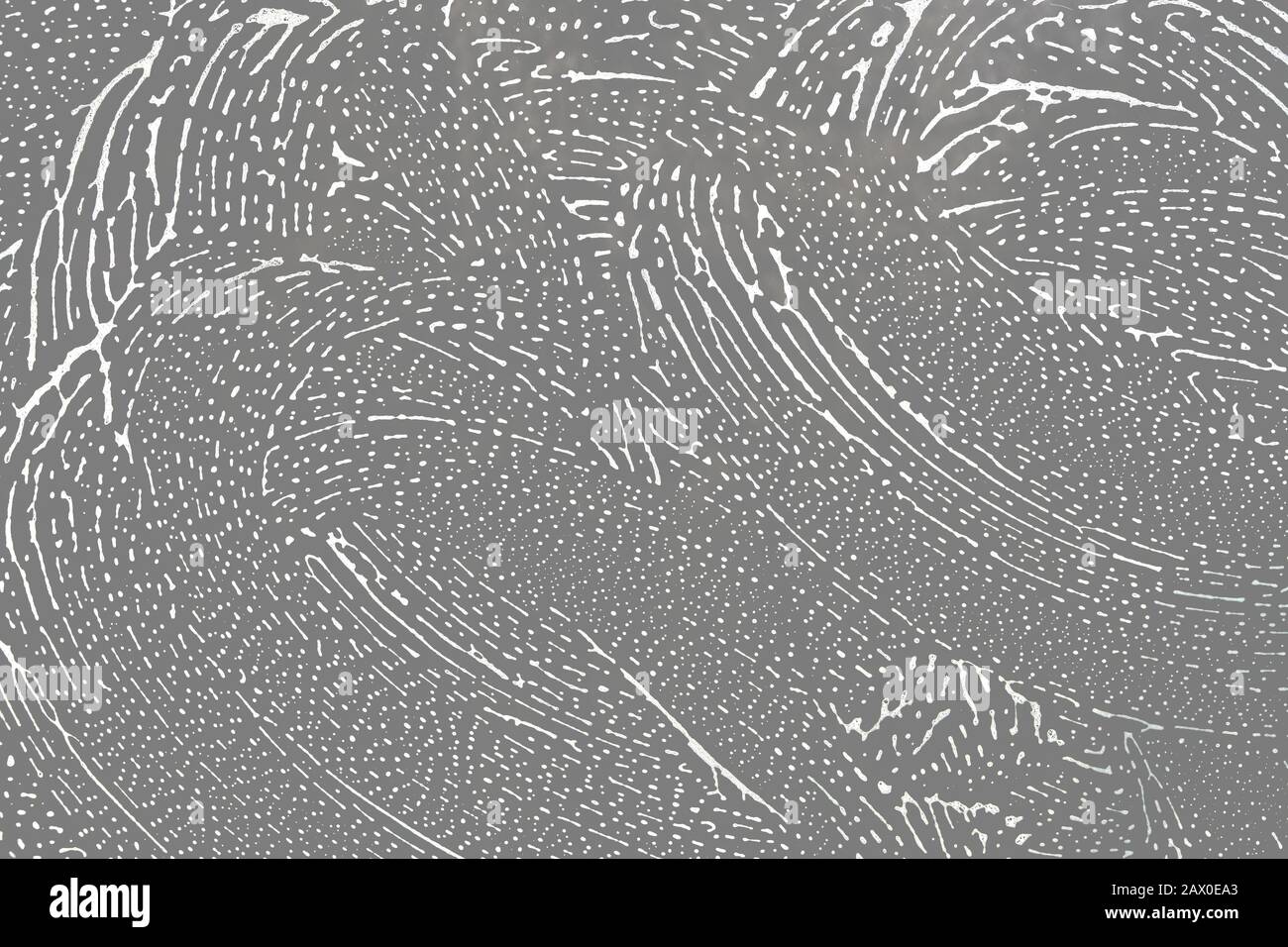 Fond abstrait, verre recouvert de mousse avec taches d'un chiffon Banque D'Images