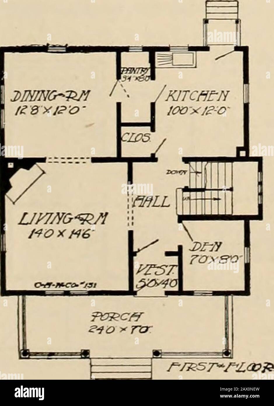 Livre of plans / Chicago House Wrecking Co. . W sur l'escalier palier est  vitré avec verre de cristal au plomb et fournit non seulement une lumière  et une ventilation suffisantes, mais