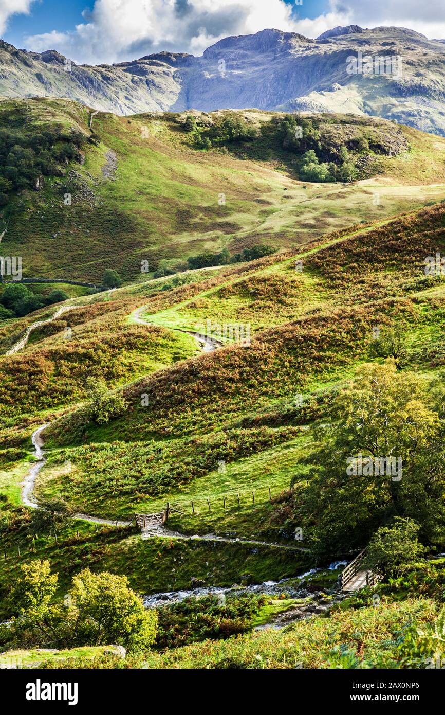 Vue sur la Petite Venise dans le Parc National du Lake District, Cumbria. Banque D'Images