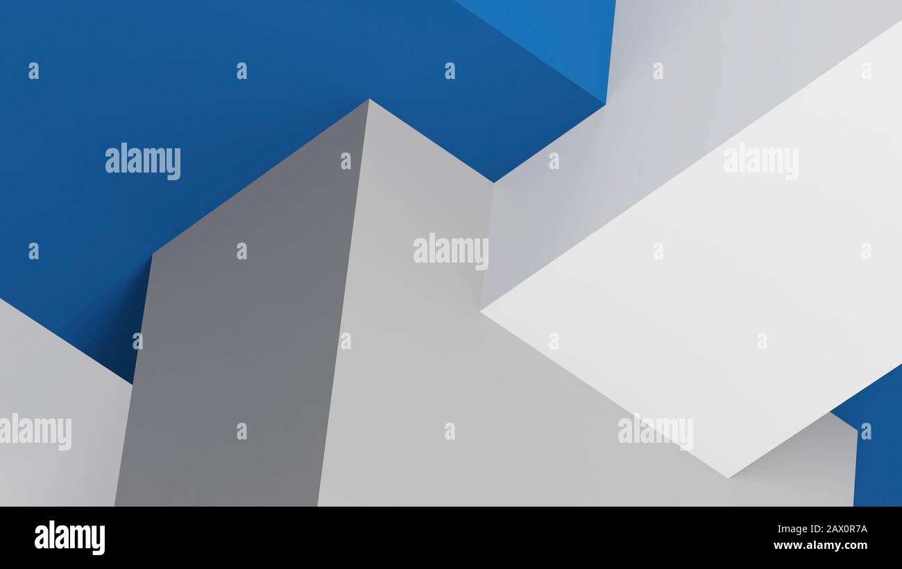 Arrière-plan géométrique poly faible et abstrait minimal. illustration du rendu 3d Banque D'Images