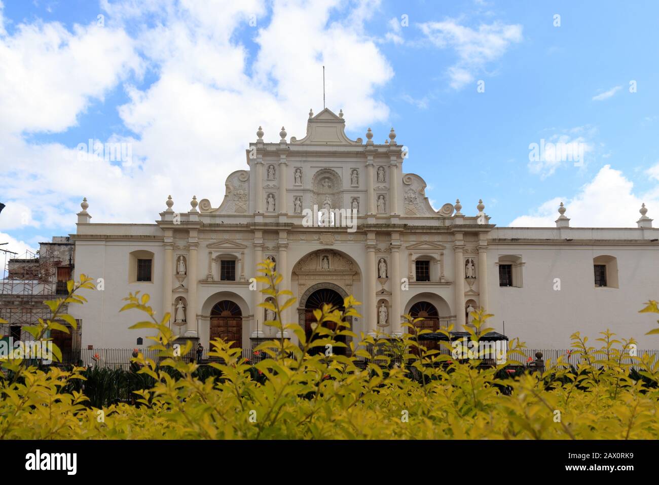 cathédrale principale d'antigua guatemala Banque D'Images