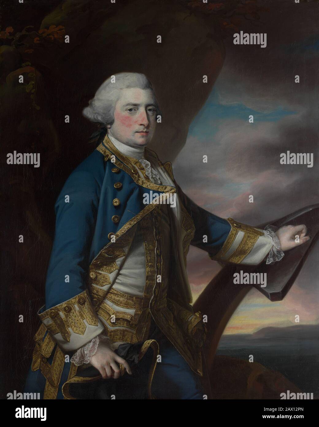 L'Amiral Harry Paulet (1719/20-1794), Sixième Duc De Bolton. Banque D'Images