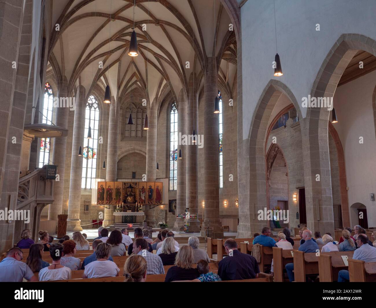 Weißenburg, Altstadt, St. Andreas Kirche, Franken, Bayern, Deutschland | Weißenburg, Vieille Ville, Église St. Andrews, Franconie, Bavière, Allemagne Banque D'Images