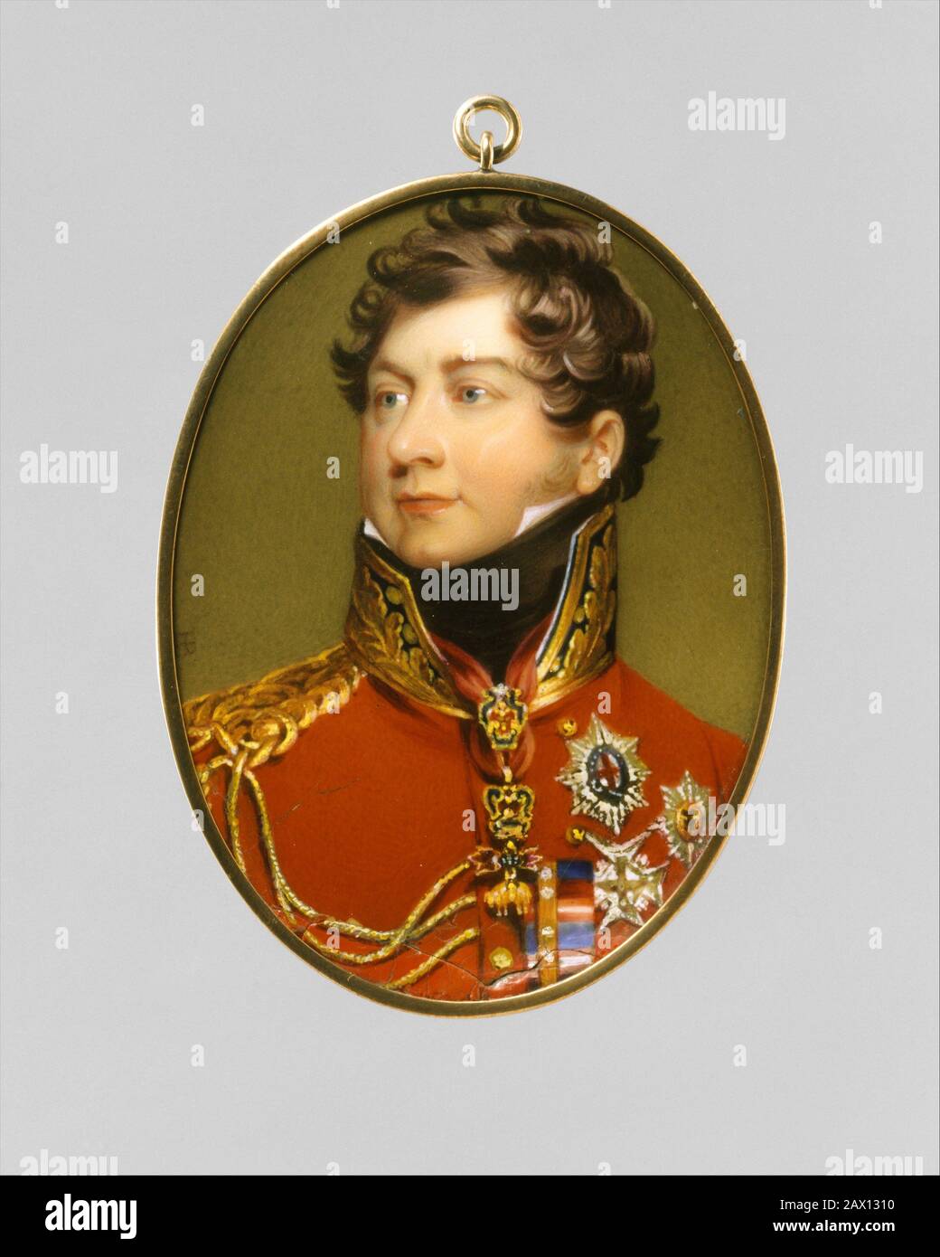 George IV (1762-1830) comme prince Régent, après Lawrence, 1816. Banque D'Images