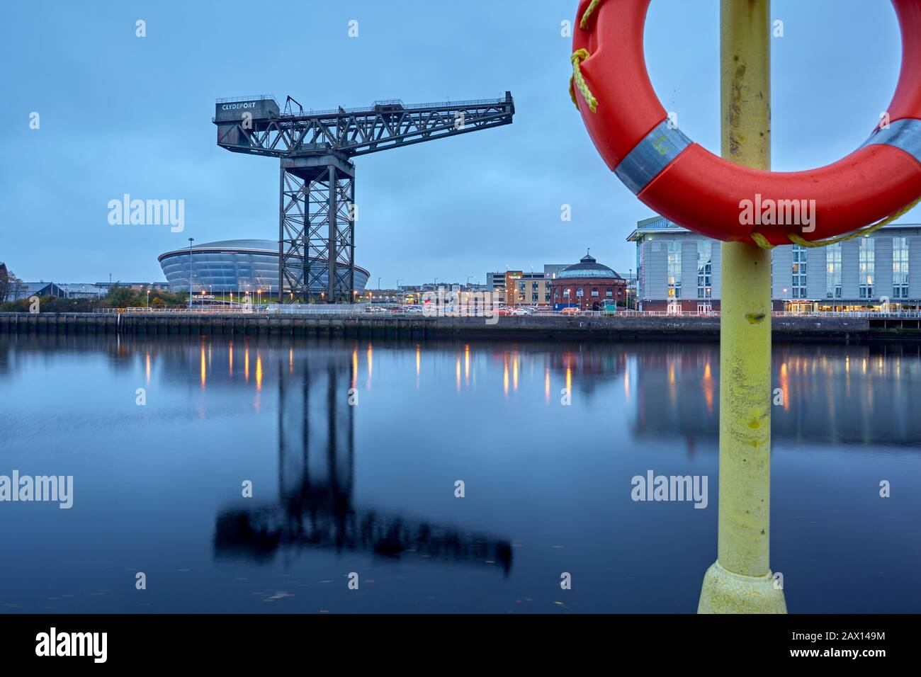 Finnieston crane grue Stobcross ou un symbole de l'héritage de Glasgow de l'ingénierie. Banque D'Images