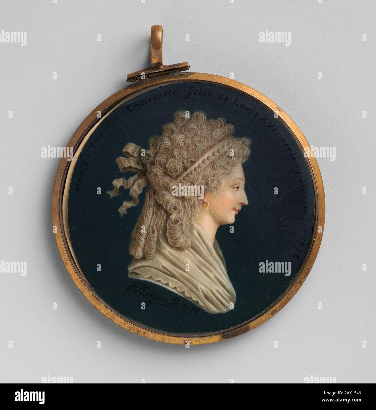 Marie-Th&#xe9;r&#xe8;se-Charlotte (1778-1851), Fille de Louis XVI, 1795. Banque D'Images