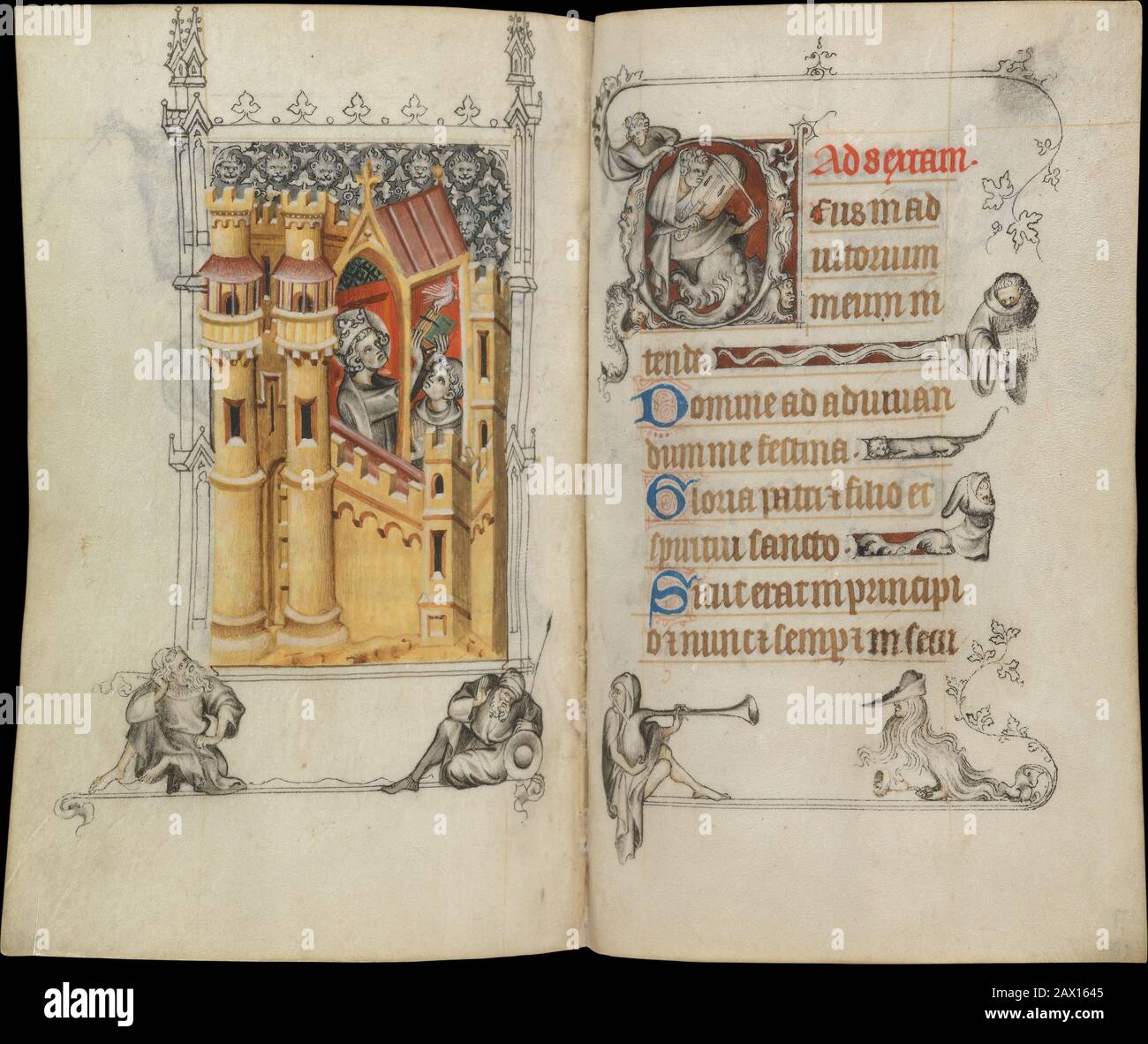 Les Heures de Jeanne d'Evreux, Reine de France, CA. 1324-28. Banque D'Images