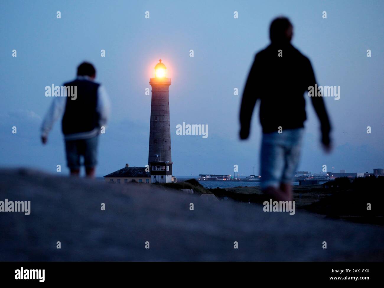 Skagen, Danemark 2012 phare de Skagen dans le nord du Danemark. Photo Jeppe Gustafsson Banque D'Images