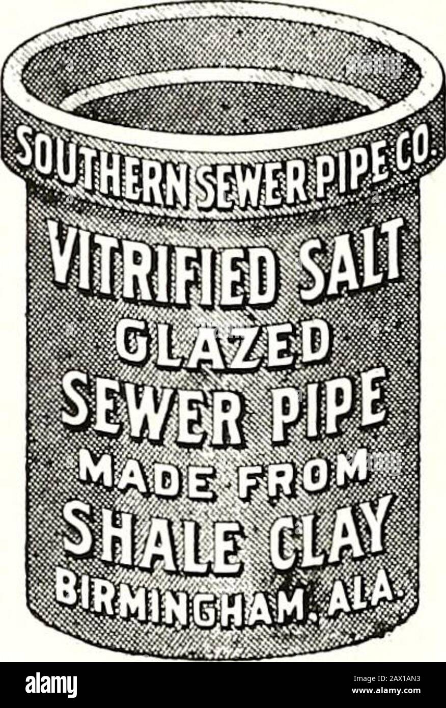 Bonnes routes du sud . Prix comptant Avec l'ordre 250 $ 5,50 500 8,50 1,000 12,50 F. O. B. Richmond POWERS & CAPERTON Box 628 RICHMOND, VIRGINIA TENTES Vêtements Bagnt et suppléments de camp TARPAULINS MULE FLYS EAU A TOUT DE service DANS la ligne de camping. Qu'il s'agisse de matériel, de fabrication sans excellence, puis de prix le plus bas qui soit en accord avec notre devise. M. D. & H. L. SMITH CO., DALTON, GÉORGIE. Le tuyau Vitrifié double StrengthCulvert Est imperméable à l'humidité, et est everlast-ing. Écrivez-nous pour la littération et les prix. Nous fabriquons également du carrelage de la ferme, des revêtements de cheminée, des revêtements muraux et d'autres produ d'argile Banque D'Images