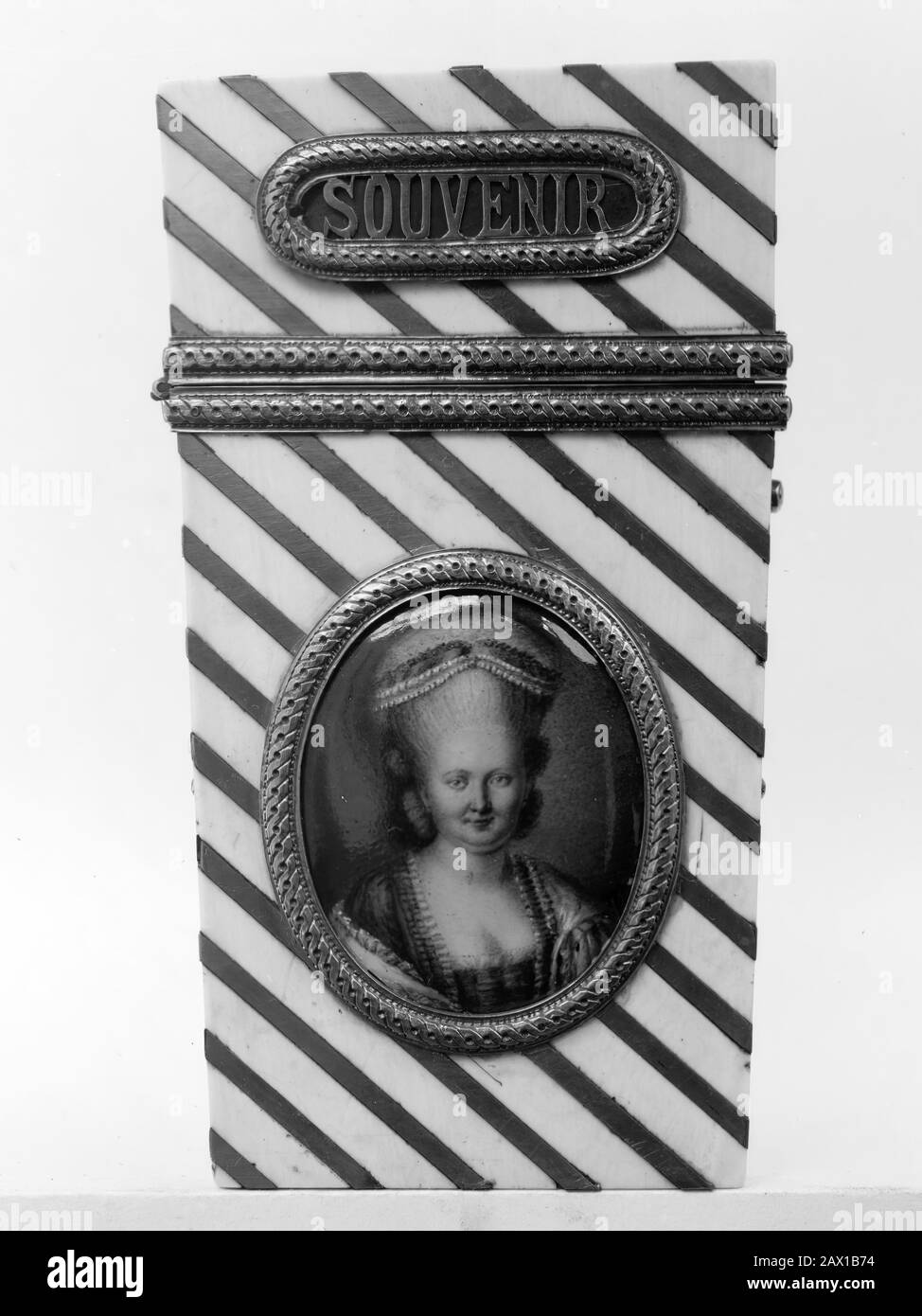 Souvenir avec portrait d'une femme, 1775-1785. Banque D'Images