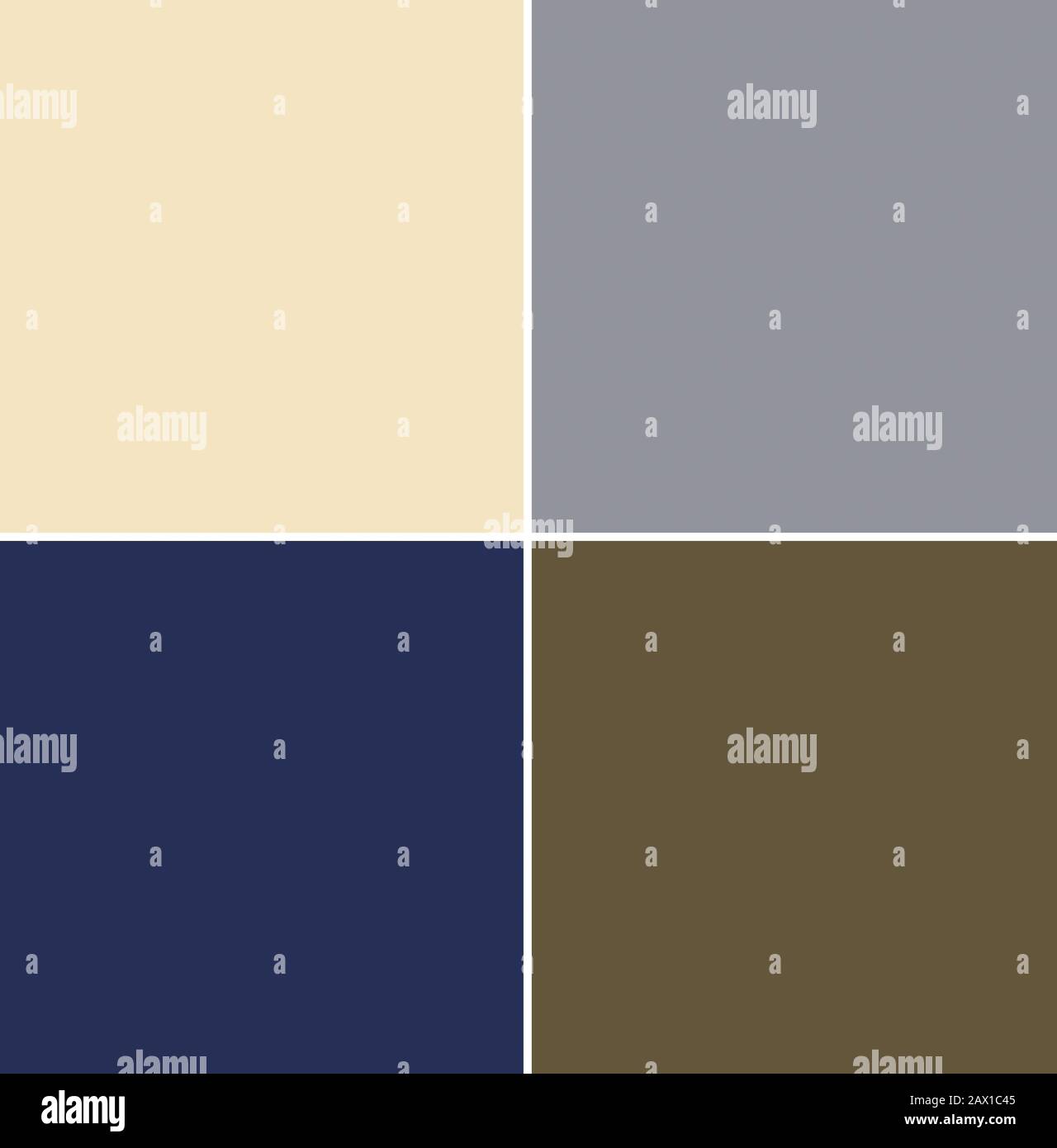 4 nuances de couleur neutre du rapport de tendance des couleurs  saisonnières de New York pour l'automne / l'hiver 2020-2021. Concept de couleurs  tendance Photo Stock - Alamy