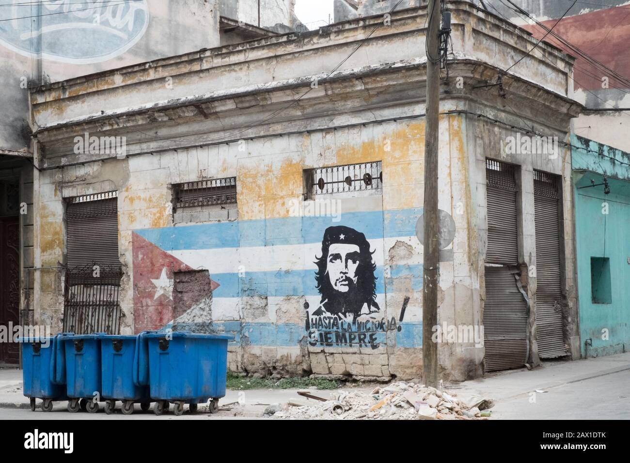 Che Guevara Graffiti, La Vieille Havane, Cuba Banque D'Images