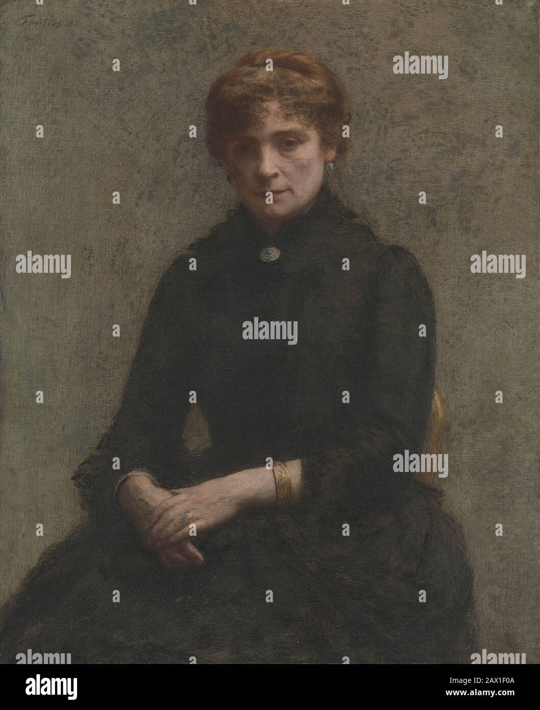 Portrait d'une femme, 1885. Banque D'Images