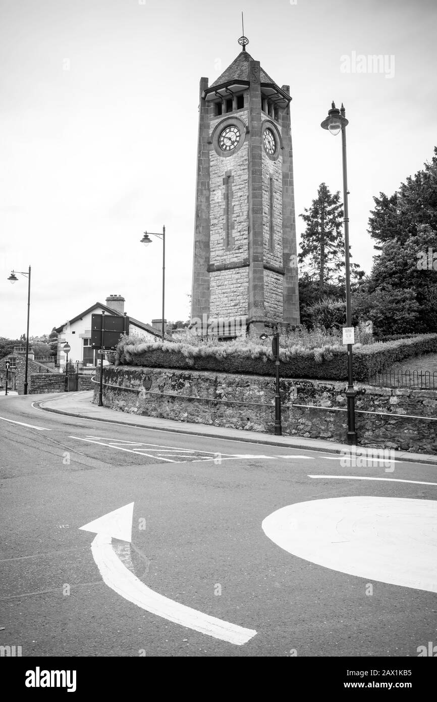 La tour de l'horloge de grange over Sands, Cumbria, Royaume-Uni Banque D'Images