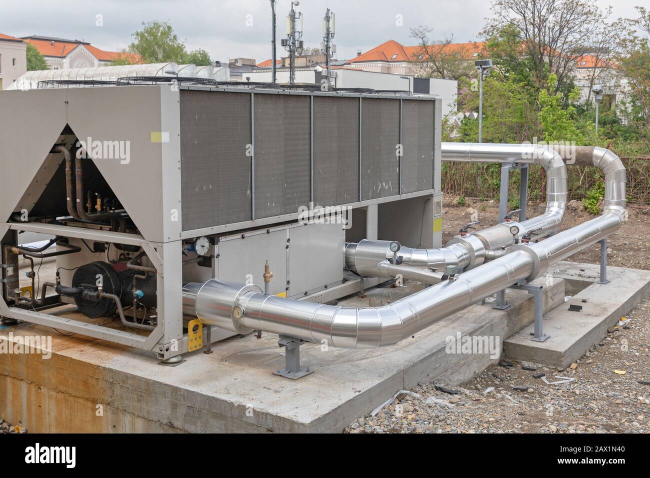 Chauffage Ventilation et climatisation Équipement de CVC Photo Stock - Alamy