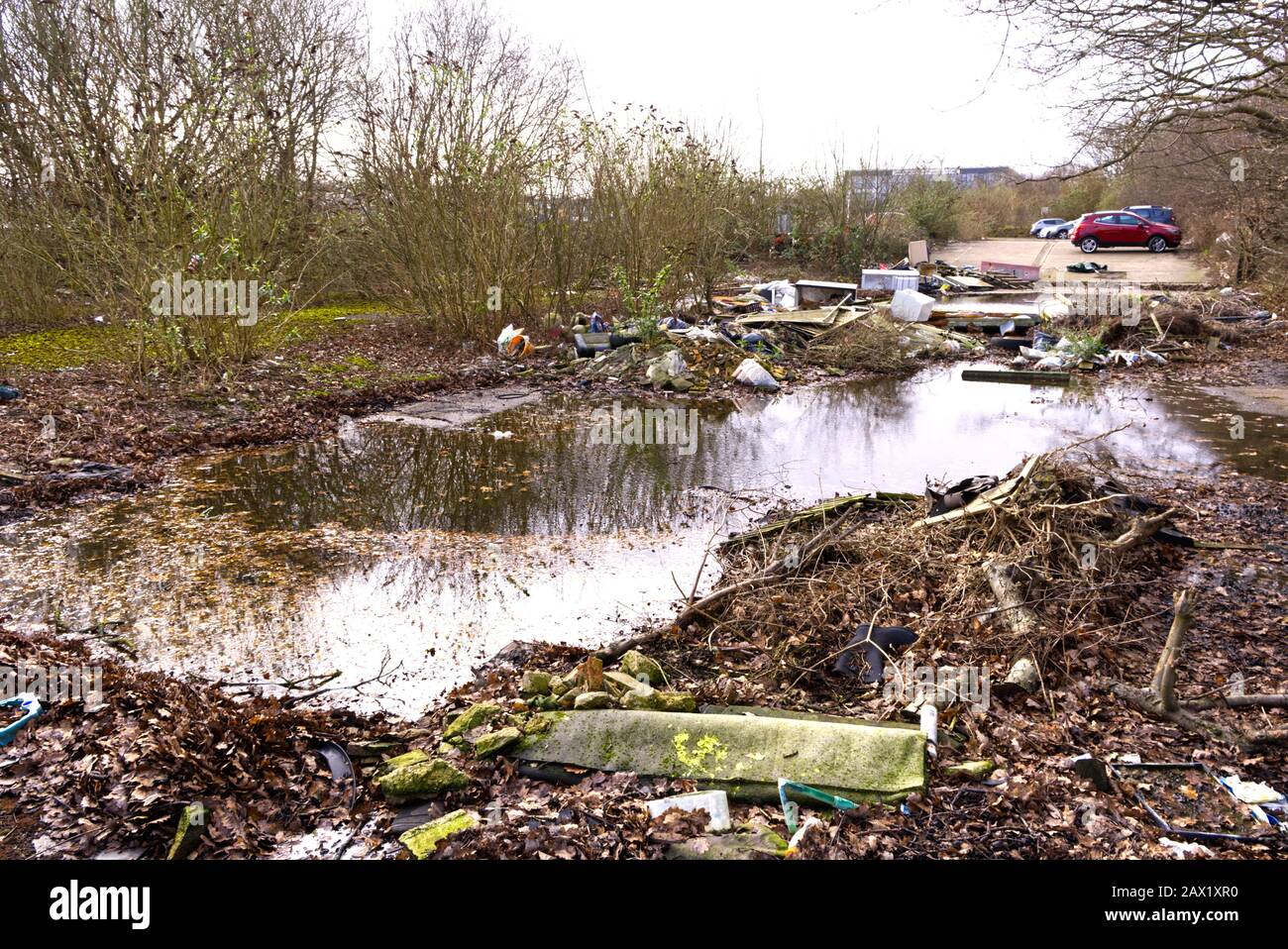 Points de vue pris sur la manière dont Les Gens abusent de l'environnement par L'Ignorance et la paresse qui nous affectent tous Banque D'Images