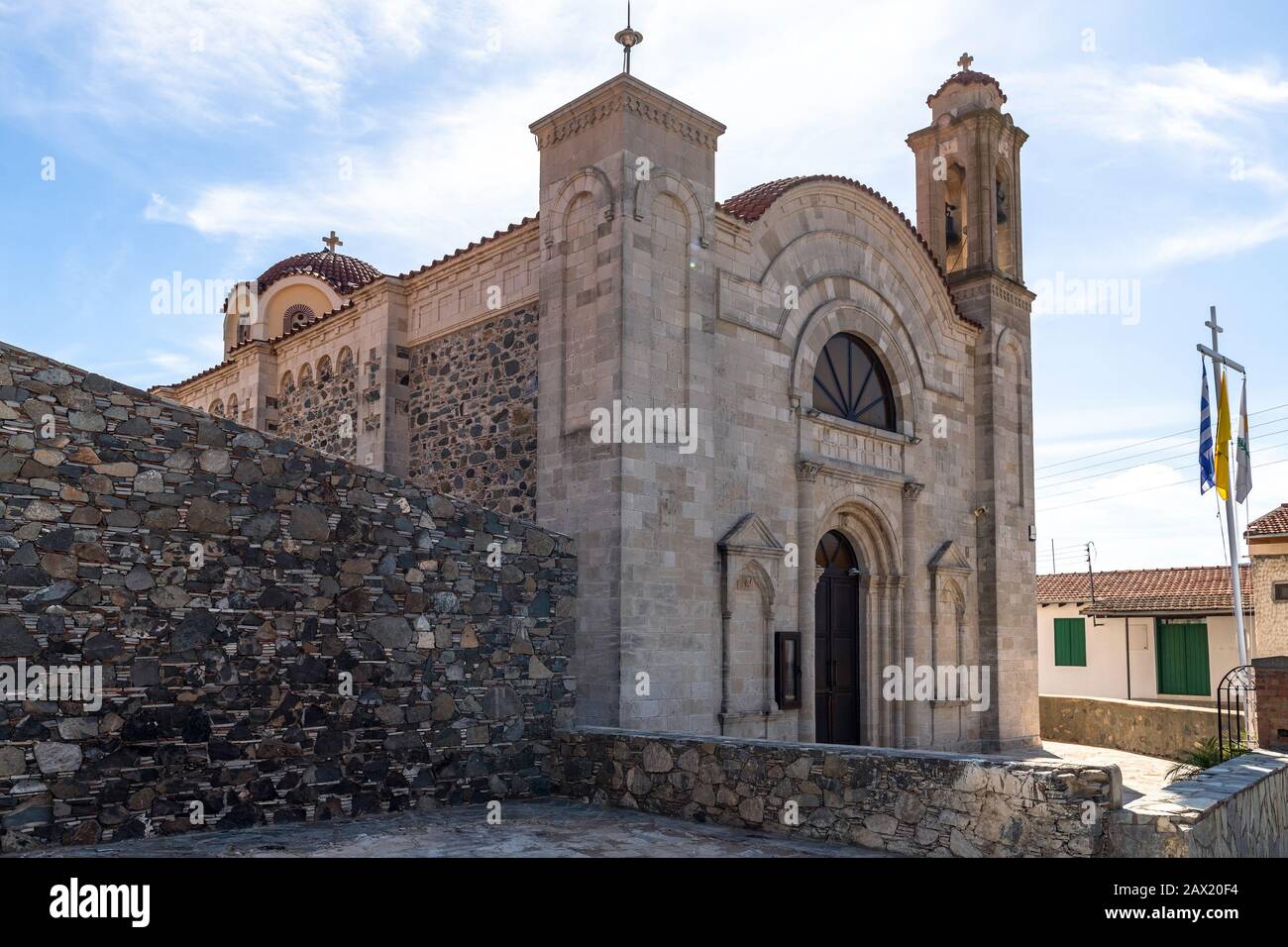 Une église Agia Marina à Eptagonia, Chypre Banque D'Images