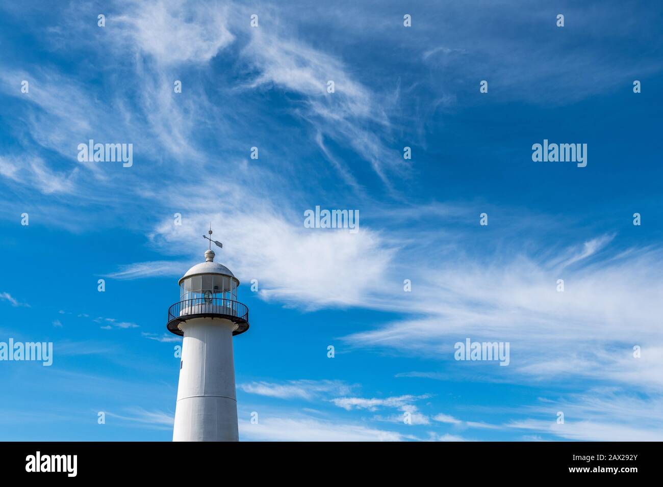 Phare de Biloxi construit en 1848, Biloxi, Mississippi, États-Unis Banque D'Images