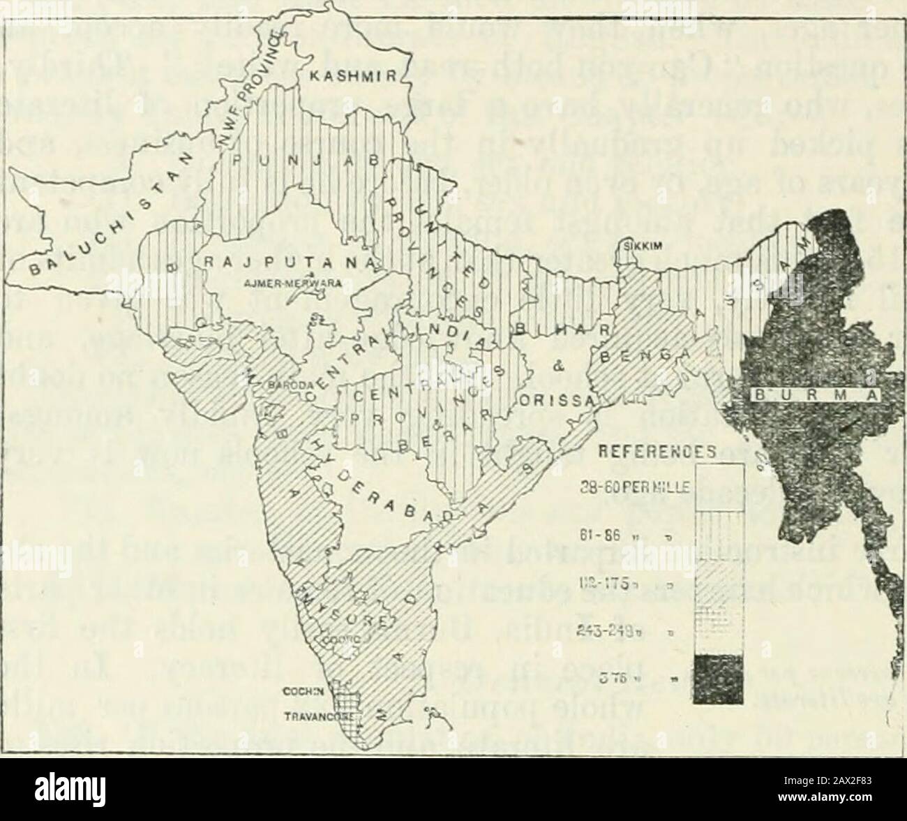 Recensement de l'Inde, 1911 .. . les ies qui ont une plus grande proportion de personnes instruites que les liareux. 294 CHaPTEK vni.—ÉDUCATION. Uales. Femmes. Cochin partage avec la Birmanie les honneurs de la première place. L'Etat du Cachemire^Avliere seulement 21 personnes par melle peuvent lire et écrire, est à cet égard la partie mostbackward de l'Inde. À propos d'Avith, cette comparaison des résultats dans les provocesdiflent est nécessaire de garder à l'esprit la norme ilie sur laquelle les statistiques recueillies atle recensement sont basées. Si elle avait été plus élevée, la position relative des différentes provinces aurait été matériellement A. Banque D'Images