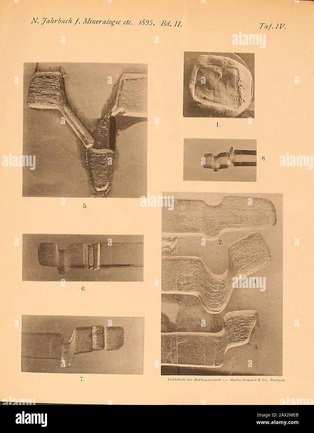 Neues Jahrbuch für Geologie, urbanisation et Paläontologie . Banque D'Images