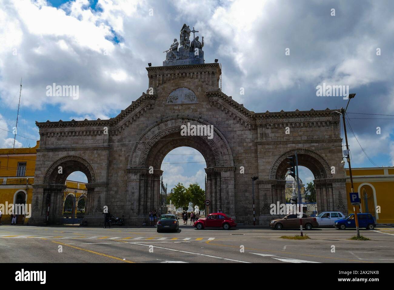 Le cimetière de Columbus est une nécropole située à Cuba dans le quartier El Vedado de la Havane et fondée en 1876 Banque D'Images