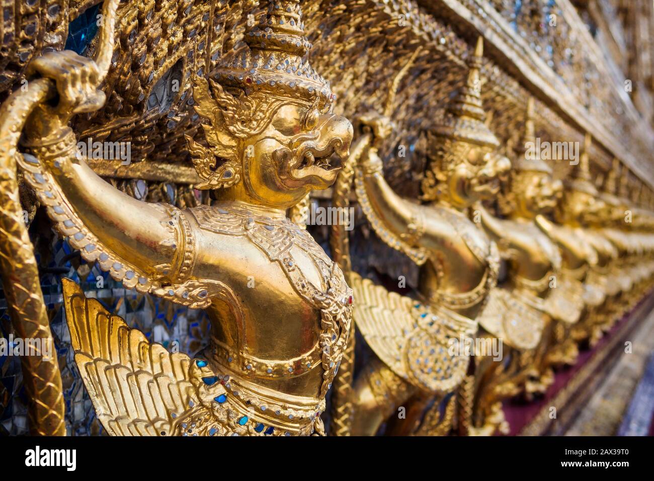 Garuda Au Temple Wat Phra Kaew, Grand Palais, Bangkok, Thaïlande. Banque D'Images