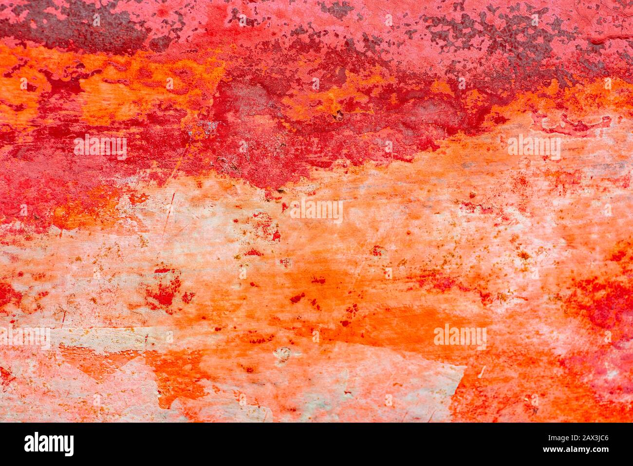 La texture de surface fissurée le bois brut peint Banque D'Images