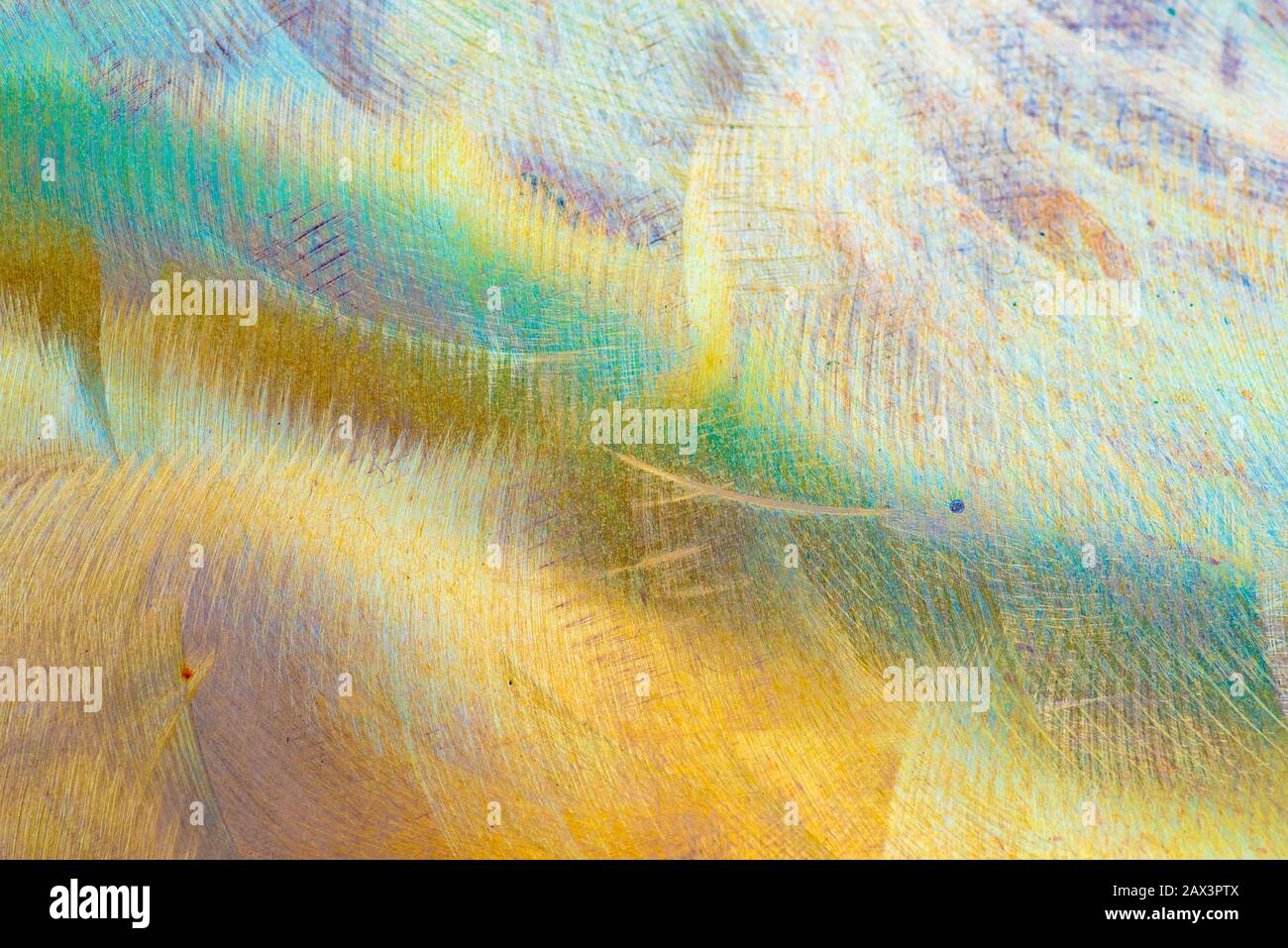 Texture de la surface métallique en bronze grunge avec rayures Banque D'Images
