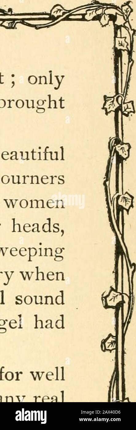 Symboles bibliques; conçus et arrangés pour stimuler un plus grand intérêt dans l'étude de la Bible par les jeunes et les vieux . e savaient que le deuil n'était qu'un spectacle, sans aucun realgrief dans leurs coeurs. Et quand tout était parti, à l'exception du père et de la mère de l'enfant cher, il les a pris, avec Peterand James et John, dans la petite chambre sombre où laïque forme silencieuse de la douce fille, seulement douze j^oreilles d'âge.Jésus a pris la petite main froide dans sa propre main, Chaud et throbingwith la vie, et en ne disant que deux mots, Talitha cumi, qui signifie Petite femme de chambre, je te dis, surgissent, immédiatement thespirit Banque D'Images